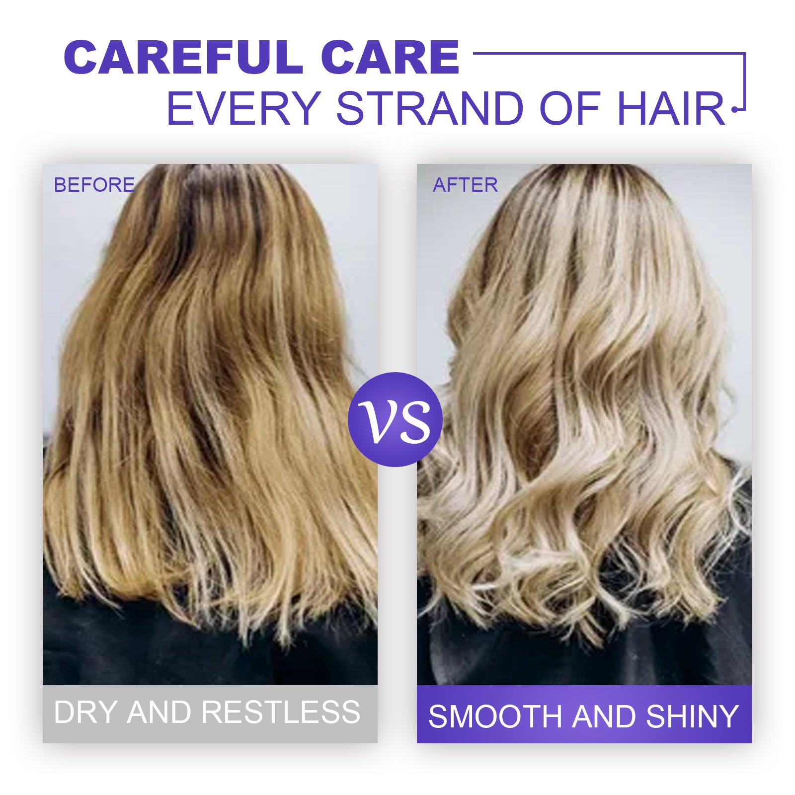 EELHOE Purple Hair Care Mask – Softening & Deep Hydration for Brighter Hair