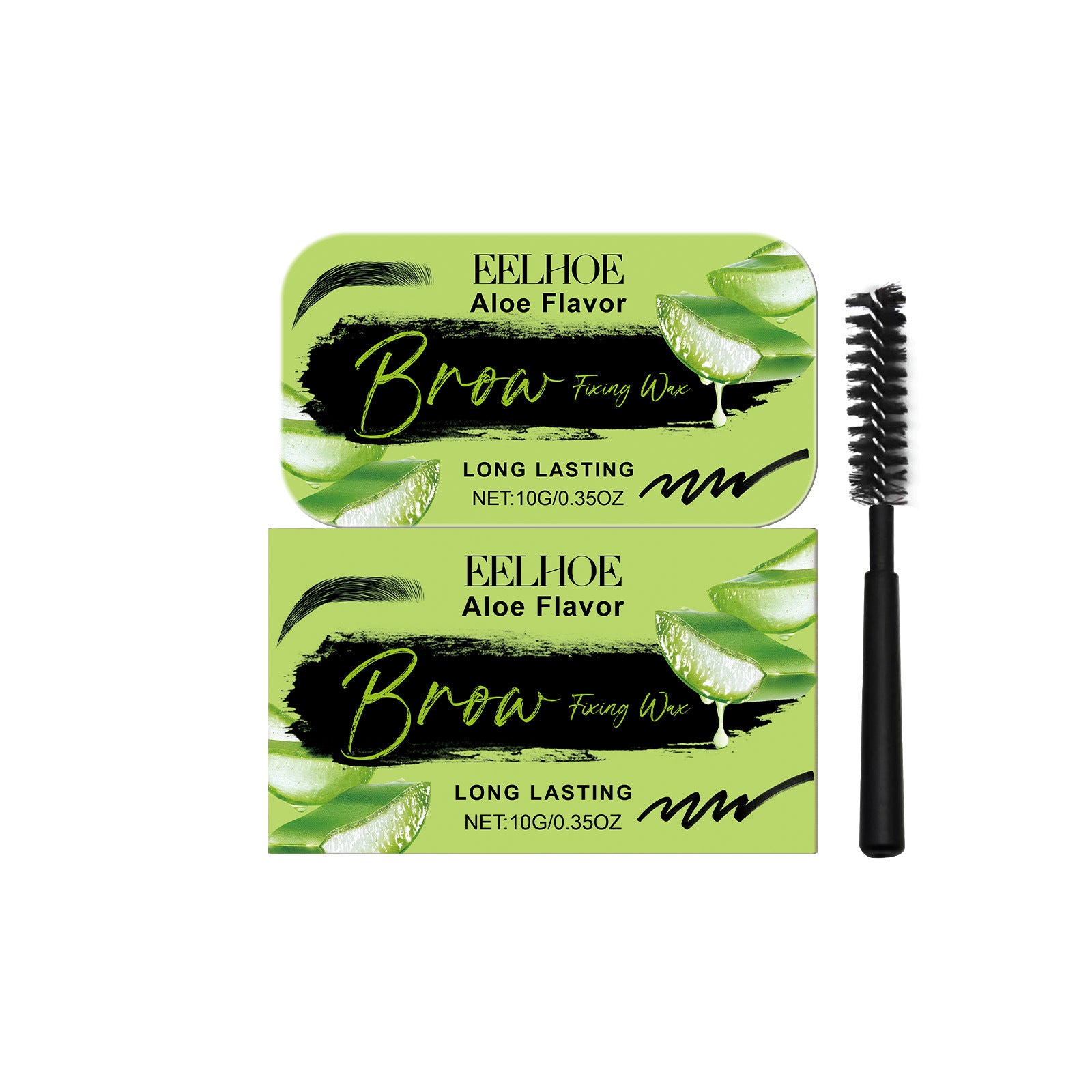 EELHOE Eyebrow Modeling Wax Three-dimensional Eyebrow Shaping Lasting Makeup Natural Eyebrow Hair Styling Cream Aloe Eyebrow Brush EELHOE COSMETICS