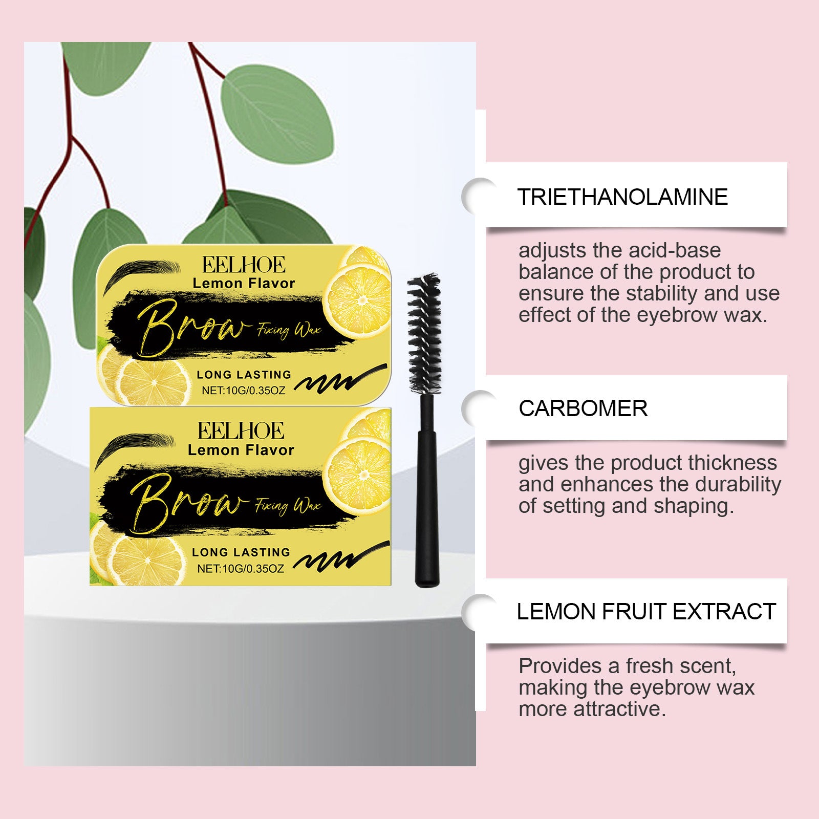 EELHOE Eyebrow Modeling Wax Three-dimensional Eyebrow Shaping Lasting Makeup Natural Eyebrow Hair Styling Cream EELHOE COSMETICS