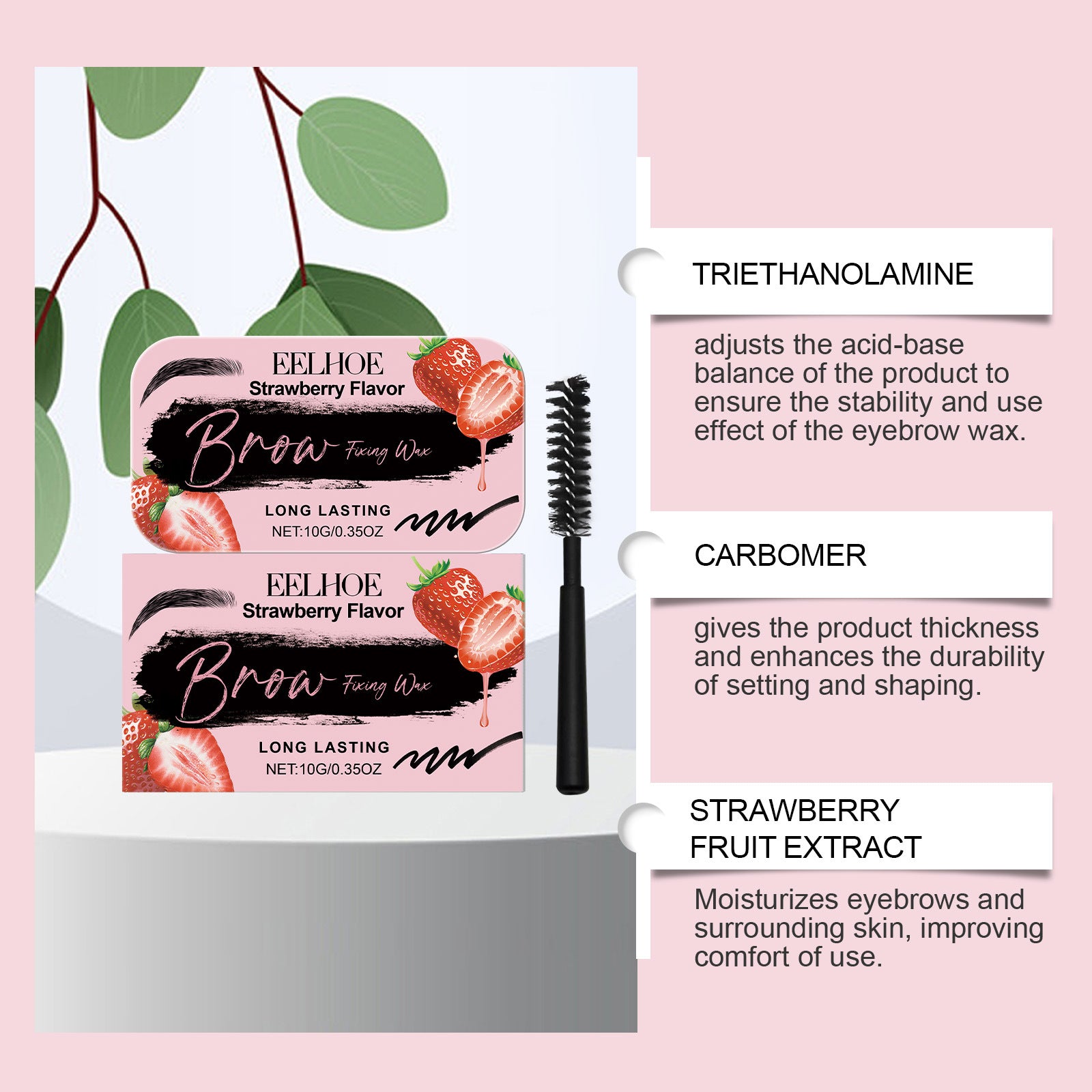 EELHOE Eyebrow Modeling Wax Three-dimensional Eyebrow Shaping Lasting Makeup Natural Eyebrow Hair Styling Cream EELHOE COSMETICS