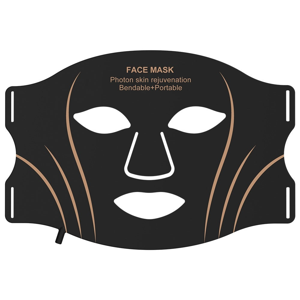 EELHOE Red Light LED Beauty Mask – Face & Neck Led Light Mask Black Gold EELHOE COSMETICS