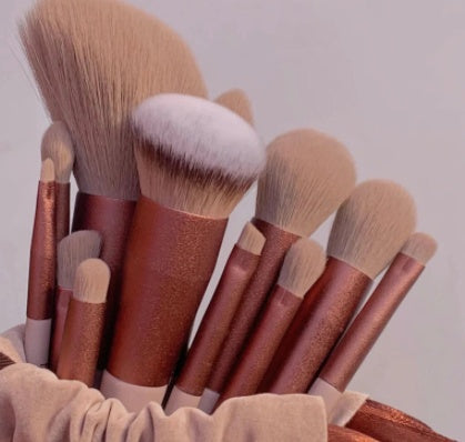13Pcs Makeup Brush Set Make Up Concealer Brush Blush Powder Brush Eye Shadow Highlighter Foundation Brush Cosmetic Beauty Tools EELHOE COSMETICS