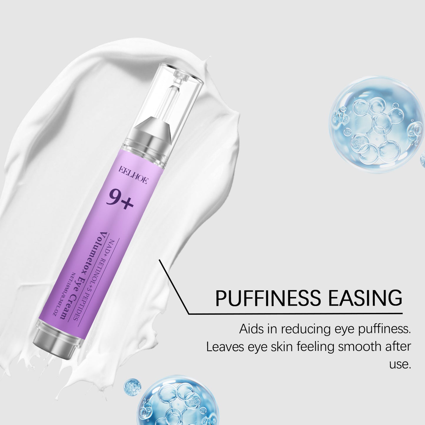 EELHOE NAD+ Retinol + 5 Peptide Eye Cream – Anti-Aging Eye Treatment for Wrinkles & Fine Lines EELHOE COSMETICS