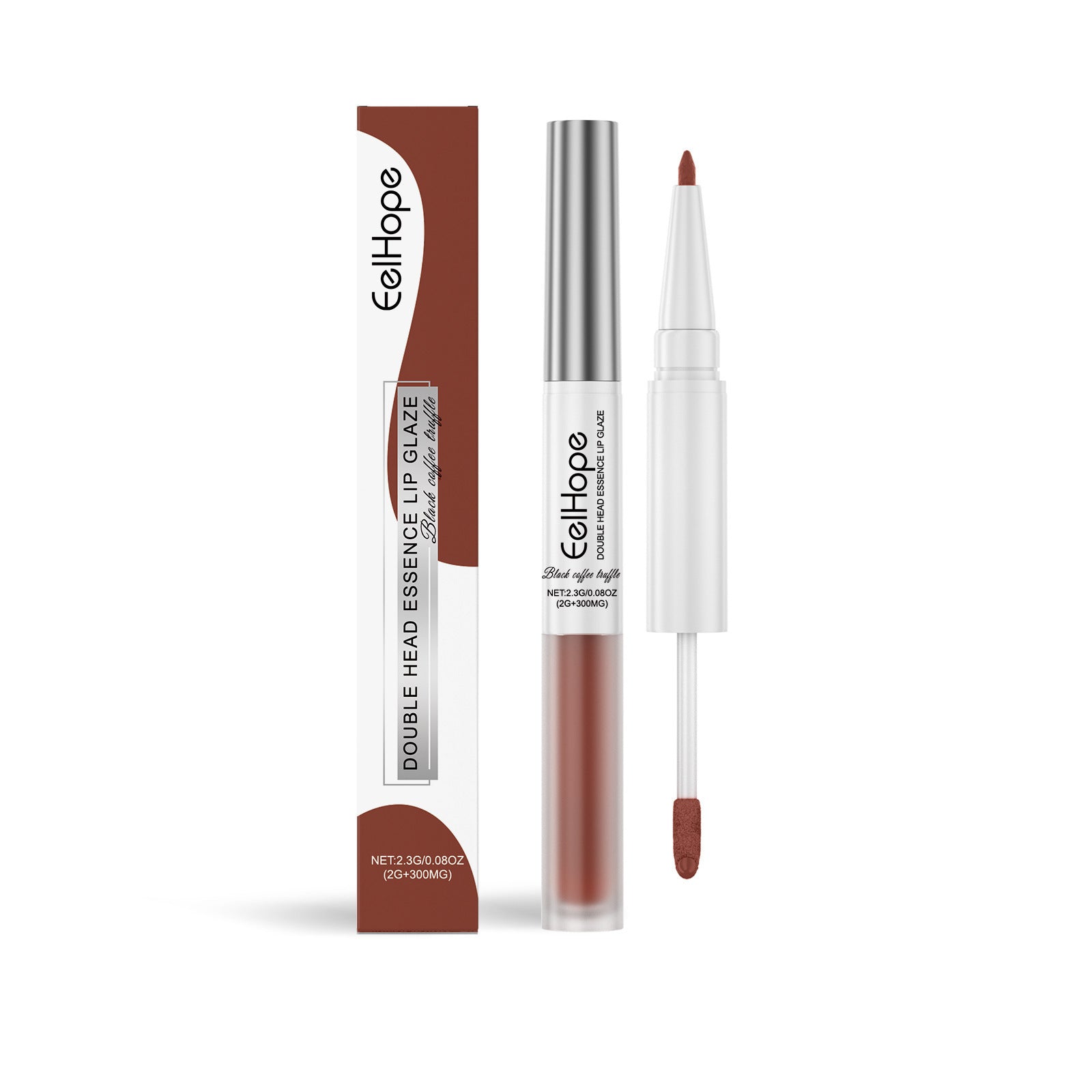 EELHOE Double-headed Lip Liner & Lip Lacquer Pen Black Coffee Truffle EELHOE COSMETICS