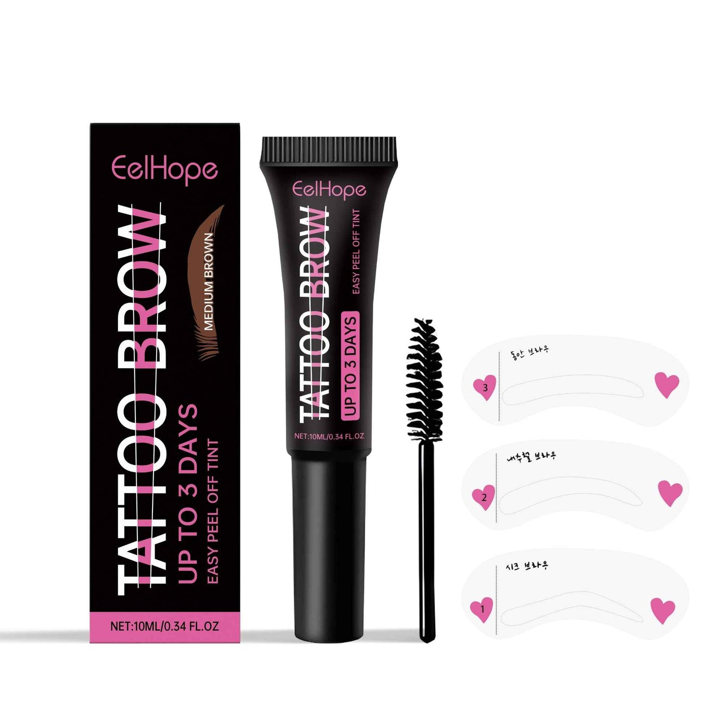 Peeling Tattoo Eyebrow Gel Eyebrow Coloring Makeup Dry Long Lasting Waterproof Anti-smudge Brow Cream