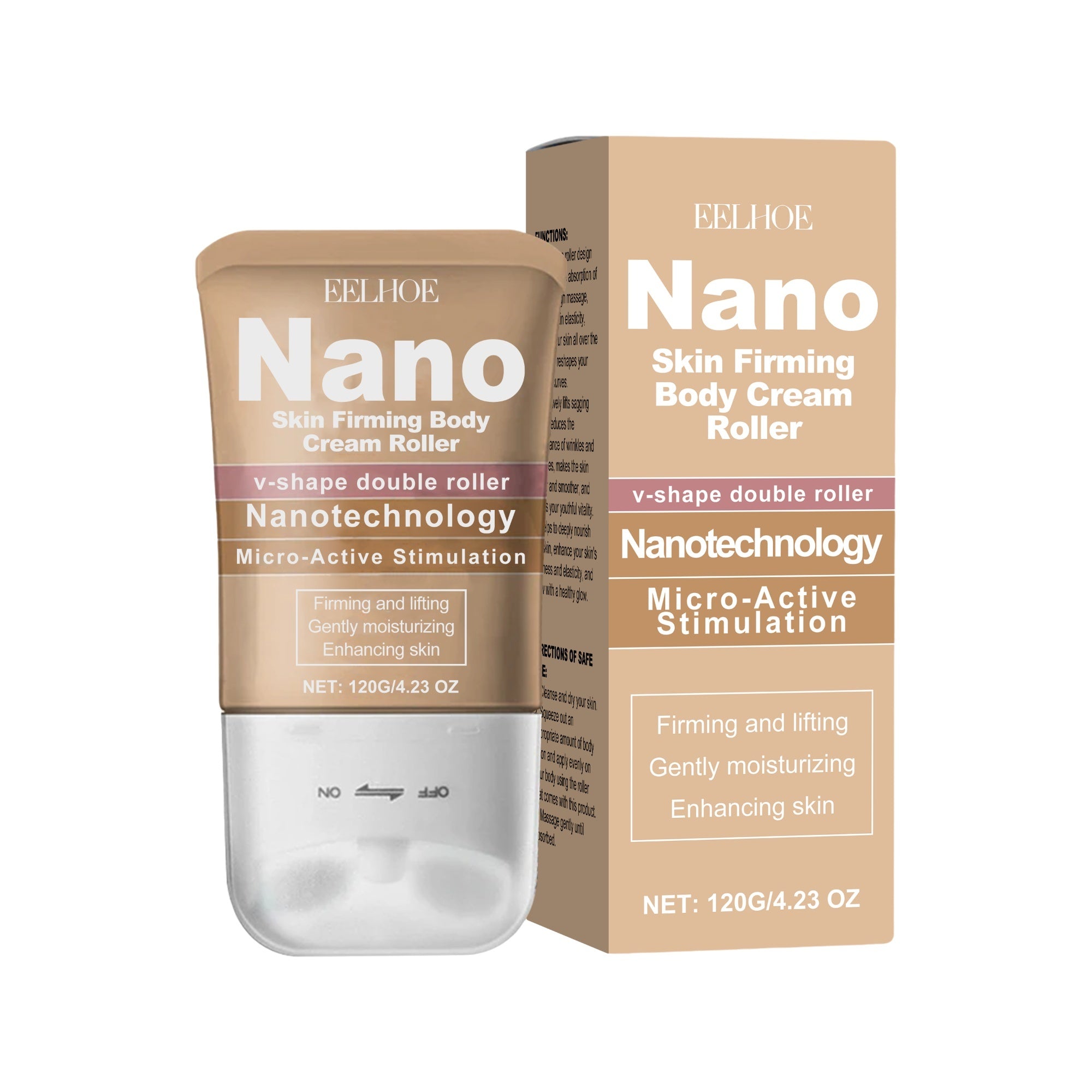EELHOE Nano Firming Body Cream Roller – Moisturizing & Micro-Active Stimulation for Smoother Skin 120g EELHOE COSMETICS