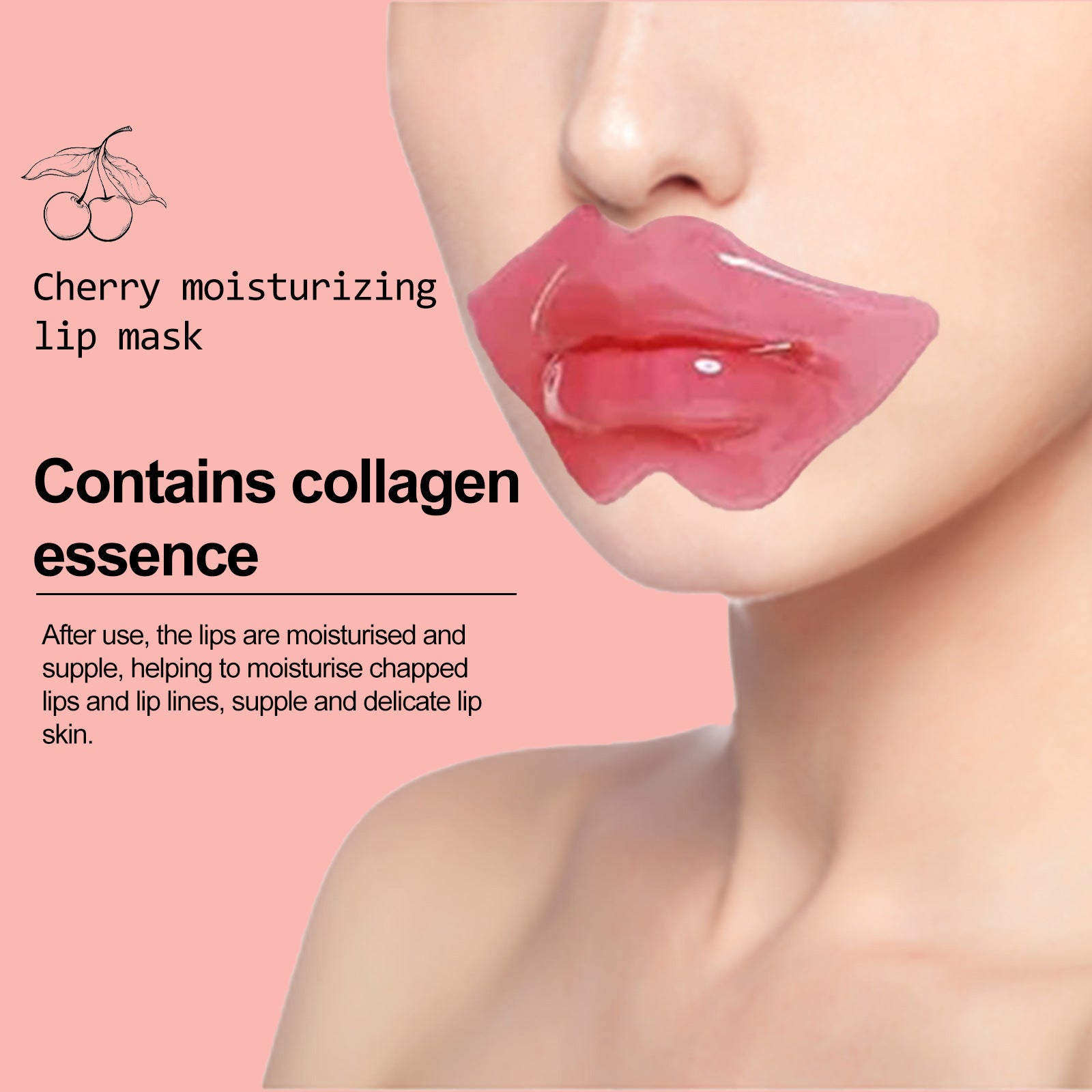 Eelhoe Cherry Crystal Lip Balm Fade Lip Lines Hydrating Moisturizing And Nourishing EELHOE COSMETICS
