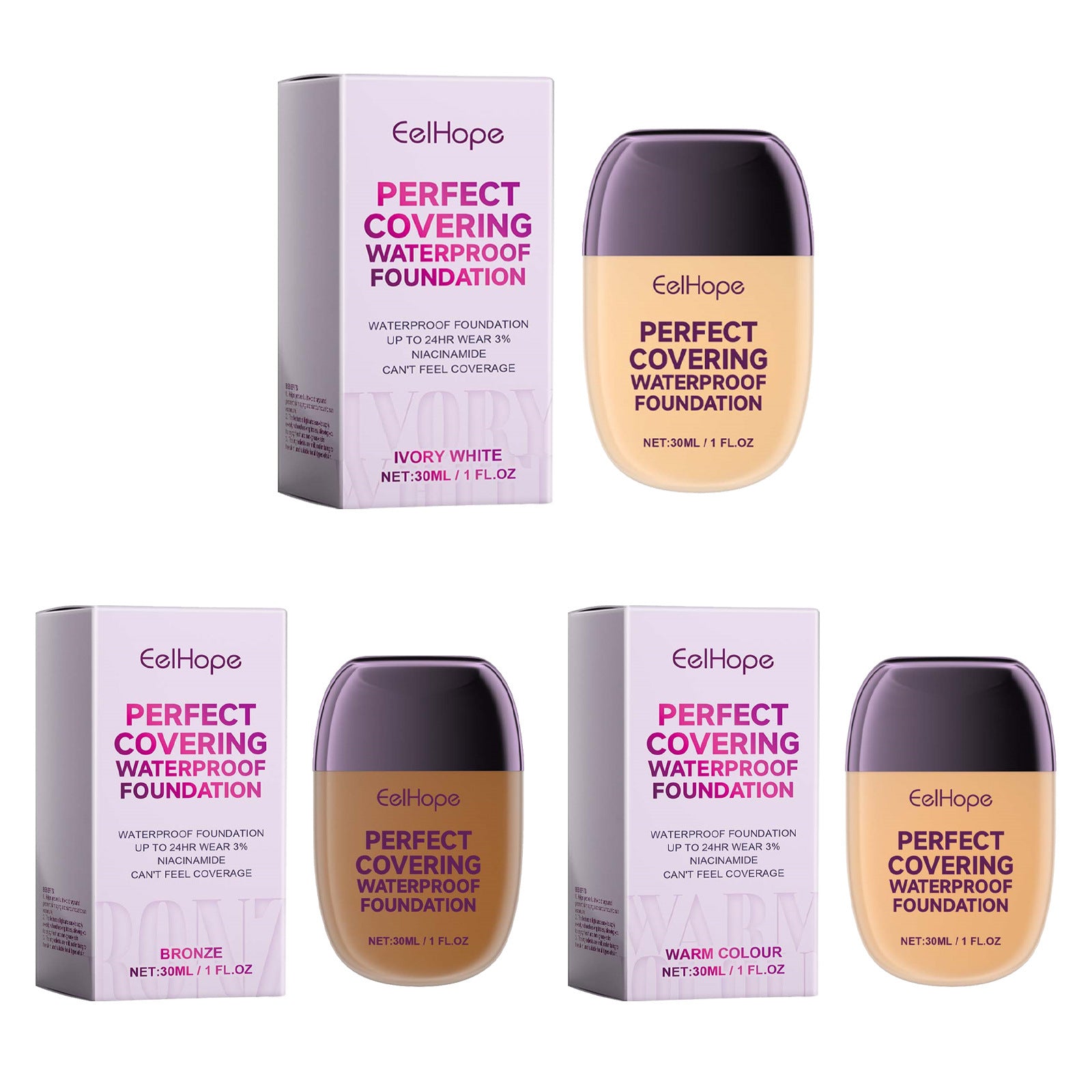 EELHOE Concealing Foundation Brightening Skin Color Without EELHOE COSMETICS