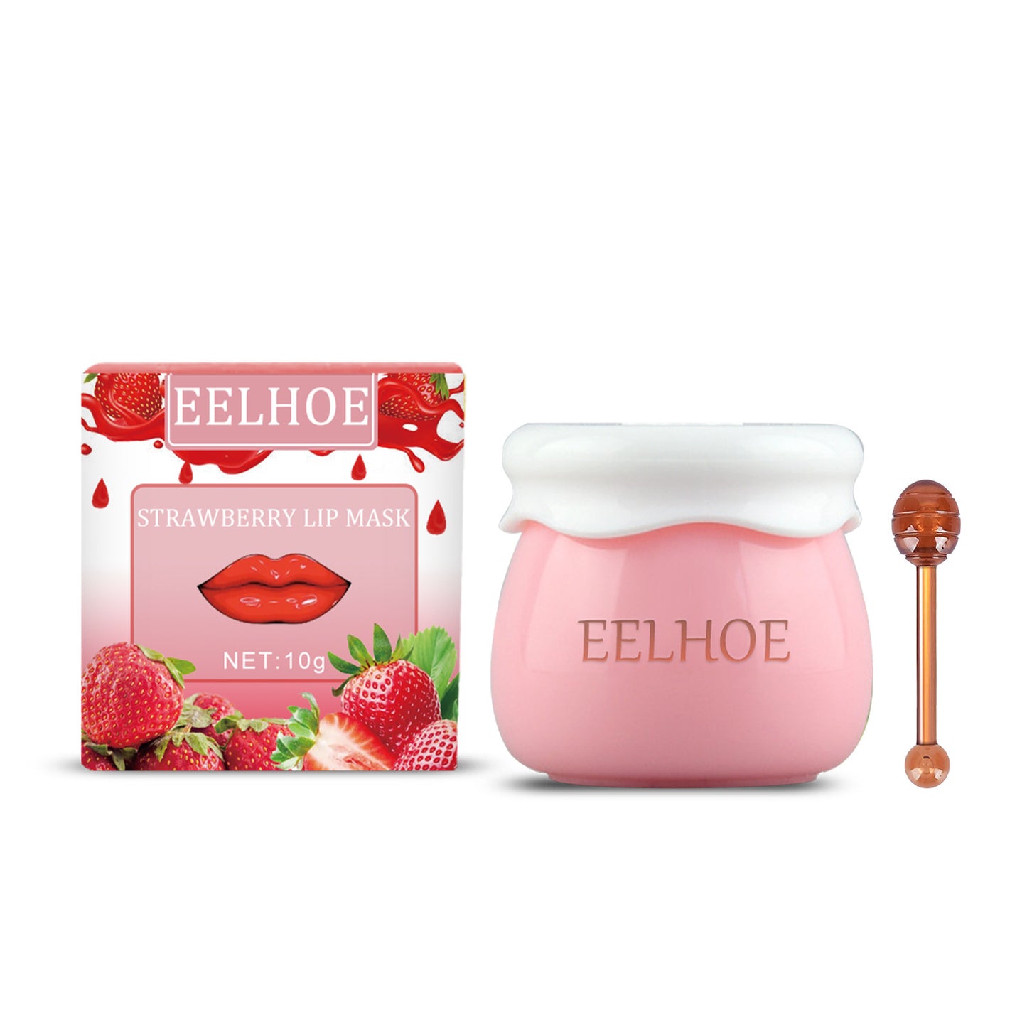 Eelhoe Honey Repair Brightening Moisturizing Lip Balm Strawberry EELHOE COSMETICS