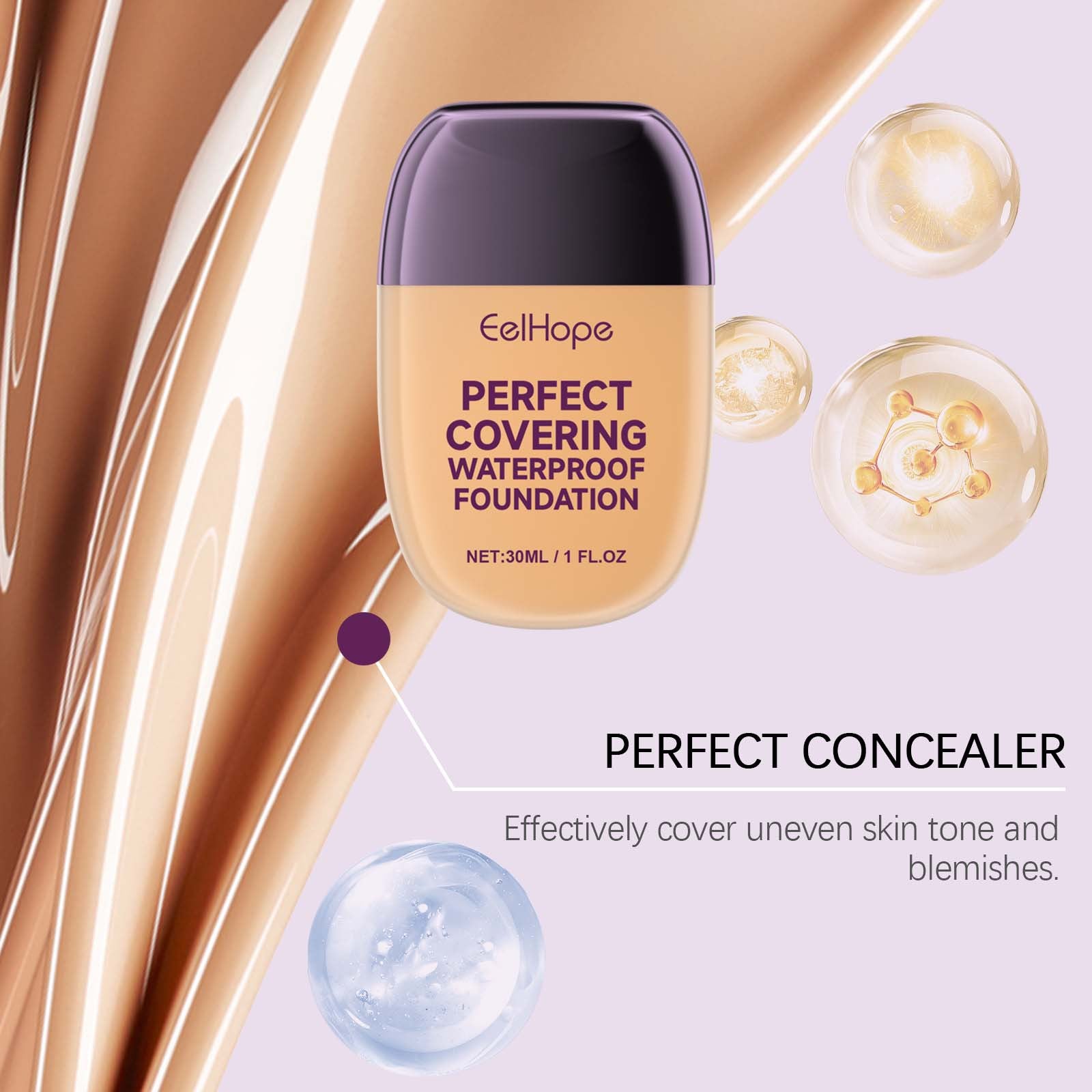 EELHOE Concealing Foundation Brightening Skin Color Without EELHOE COSMETICS