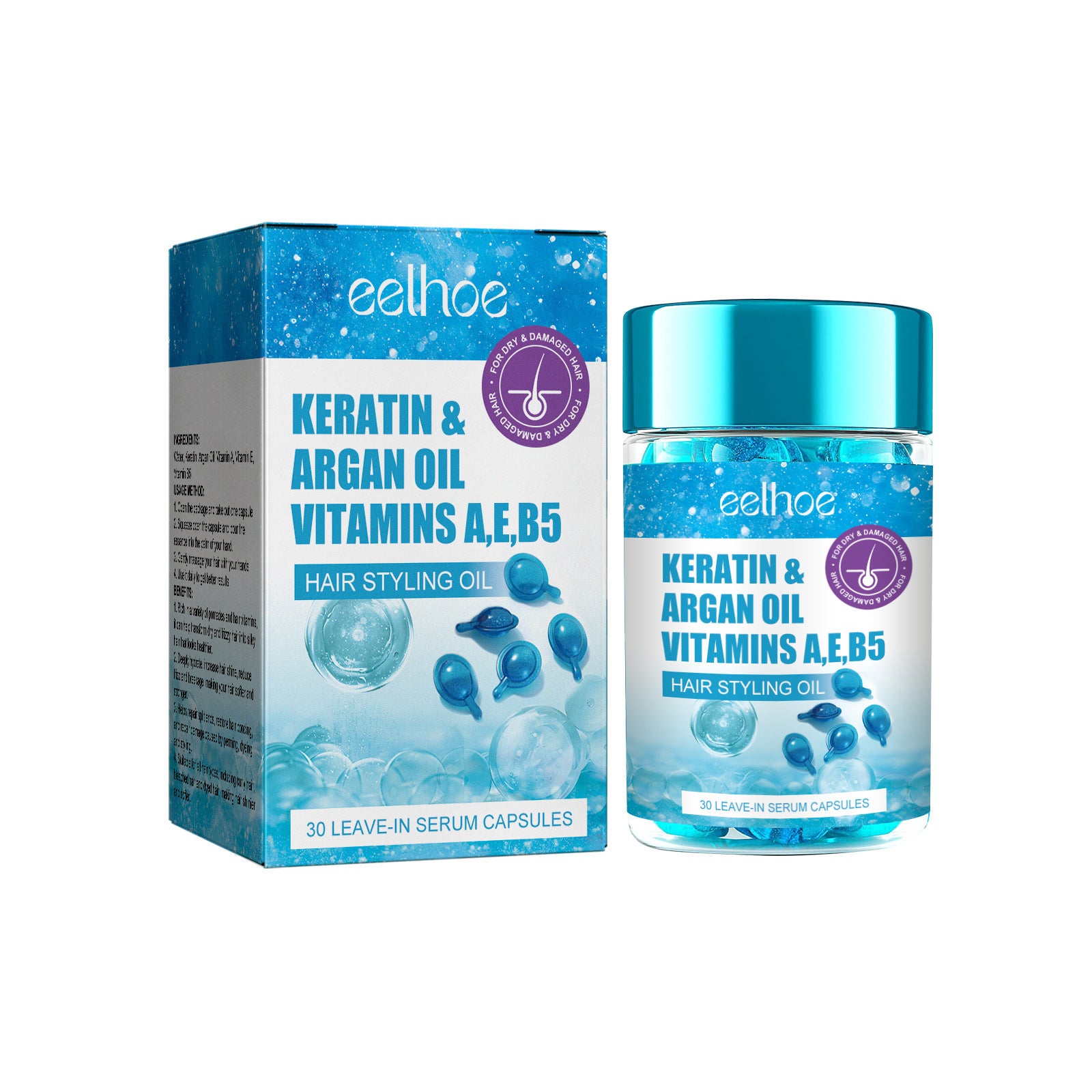 EELHOE Vitamin Hair Care Essence Soft And Light Hydrating Deep Moisturizing Picture Color EELHOE COSMETICS