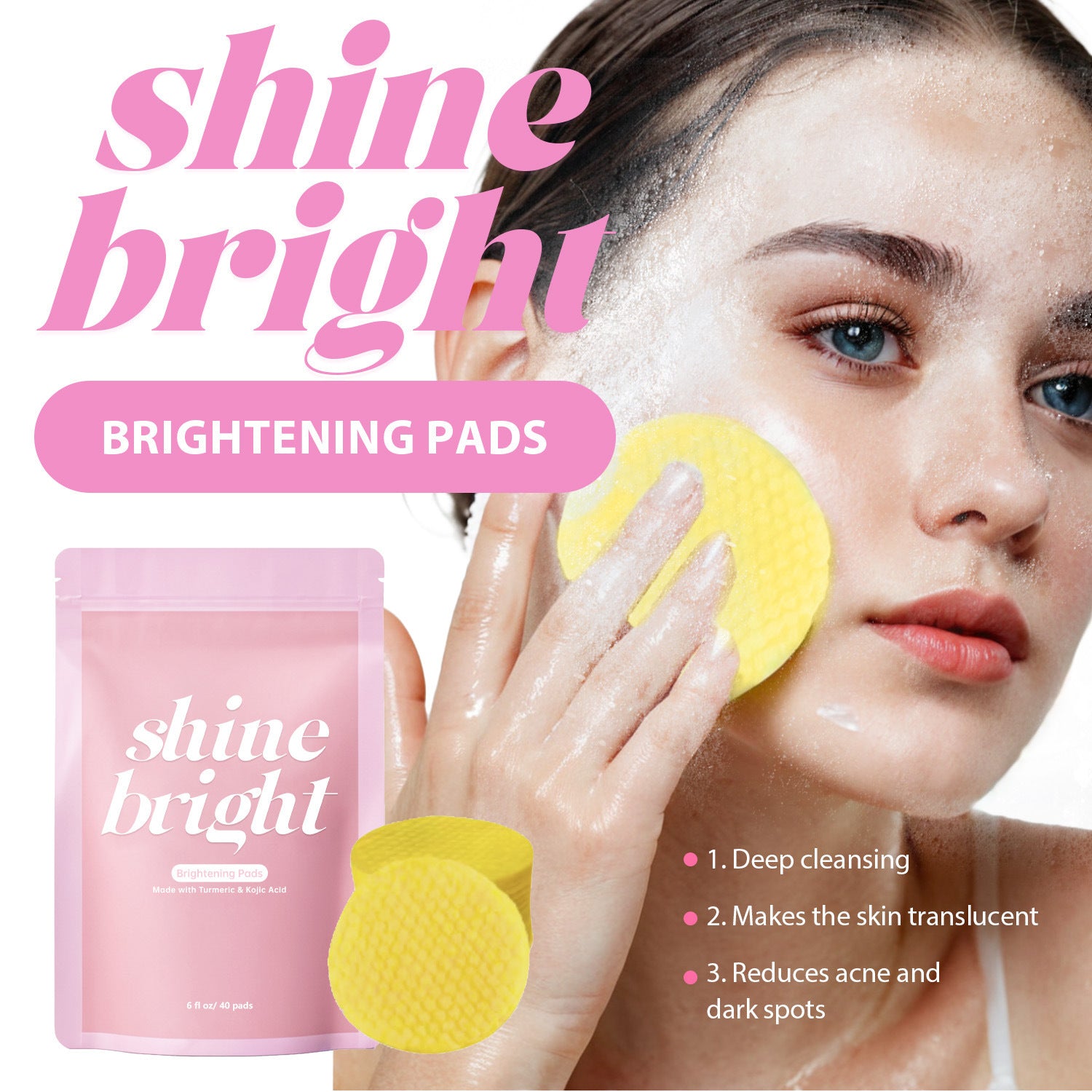EELHOE Turmeric Kojic Acid Pads Bags Maxi Format 40 Pieces EELHOE COSMETICS