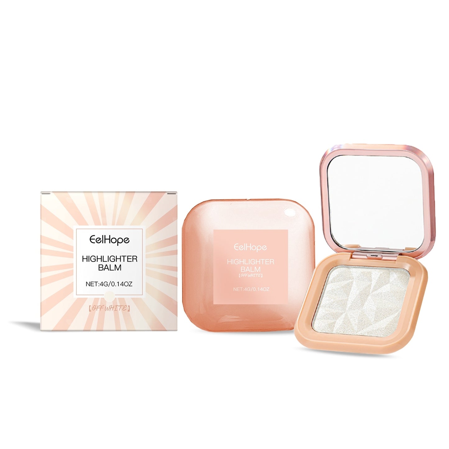 EELHOPE Colorful Flowing Sand High Disc – Luminous Shimmer & Silky Glow Off white EELHOE COSMETICS