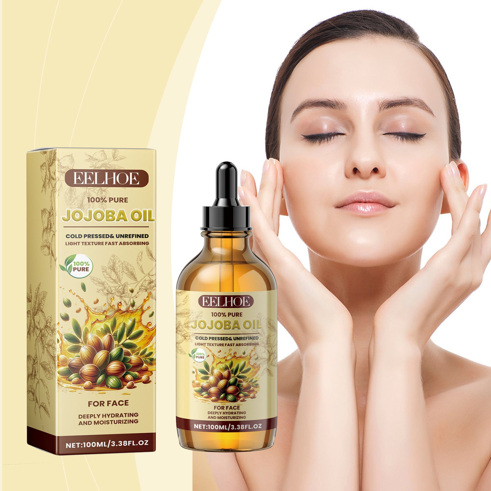 EELHOE Jojoba Face Oil Facial Moisturizing Brightening Firming EELHOE COSMETICS