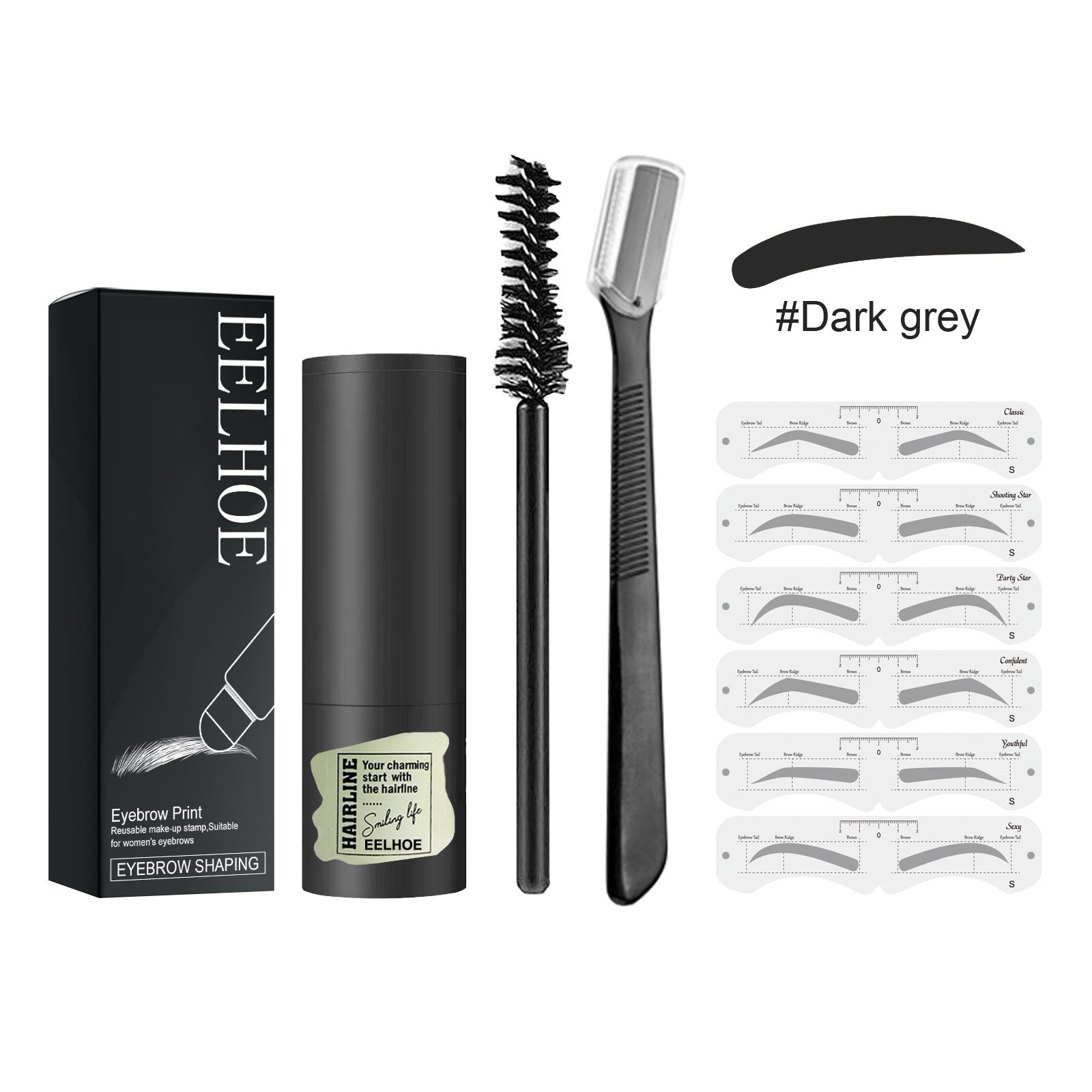 EELHOE Eyebrow Print Set Natural Quick Eyebrow Stencil Makeup EELHOE COSMETICS