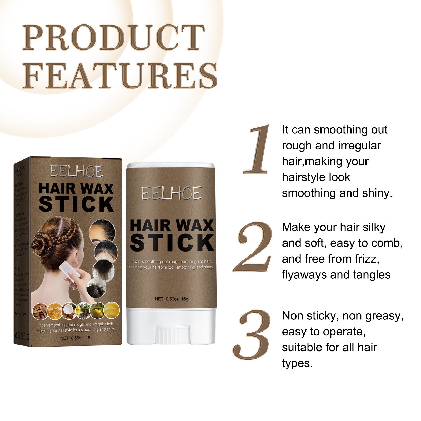 Eelhoe Hair Wax Stick EELHOE COSMETICS