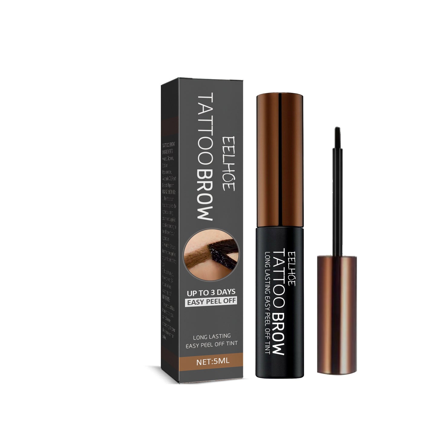EELHOE Waterproof & Sweat-Proof 3D Eyebrow Cream Light Brown EELHOE COSMETICS