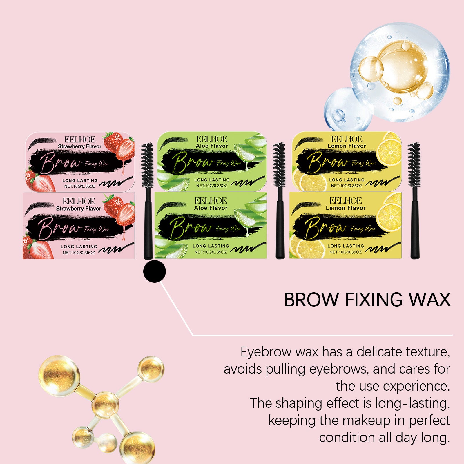 EELHOE Eyebrow Modeling Wax Three-dimensional Eyebrow Shaping Lasting Makeup Natural Eyebrow Hair Styling Cream EELHOE COSMETICS