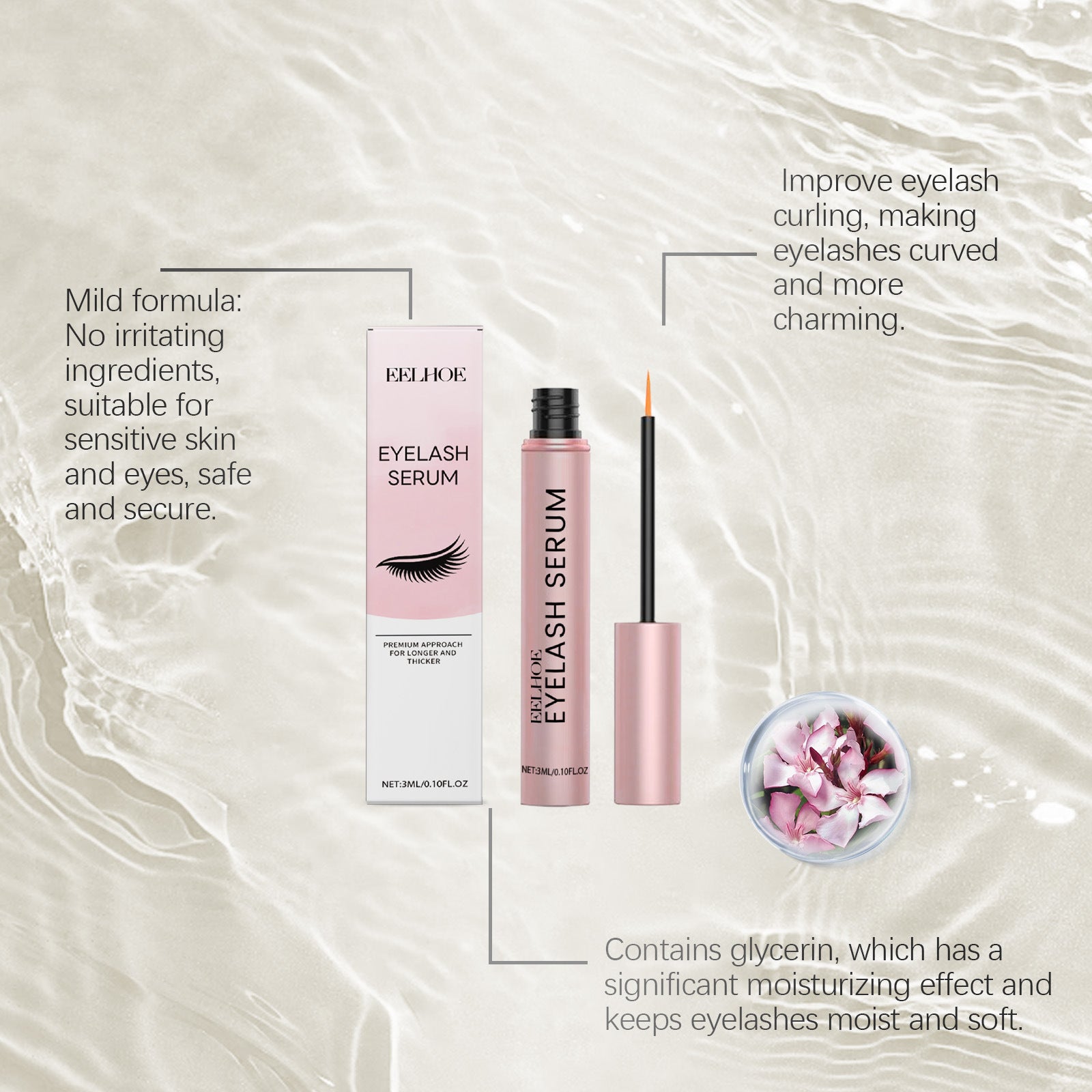 EELHOE Eyelash Growth Serum – Longer, Fuller, Stronger Lashes in Weeks
