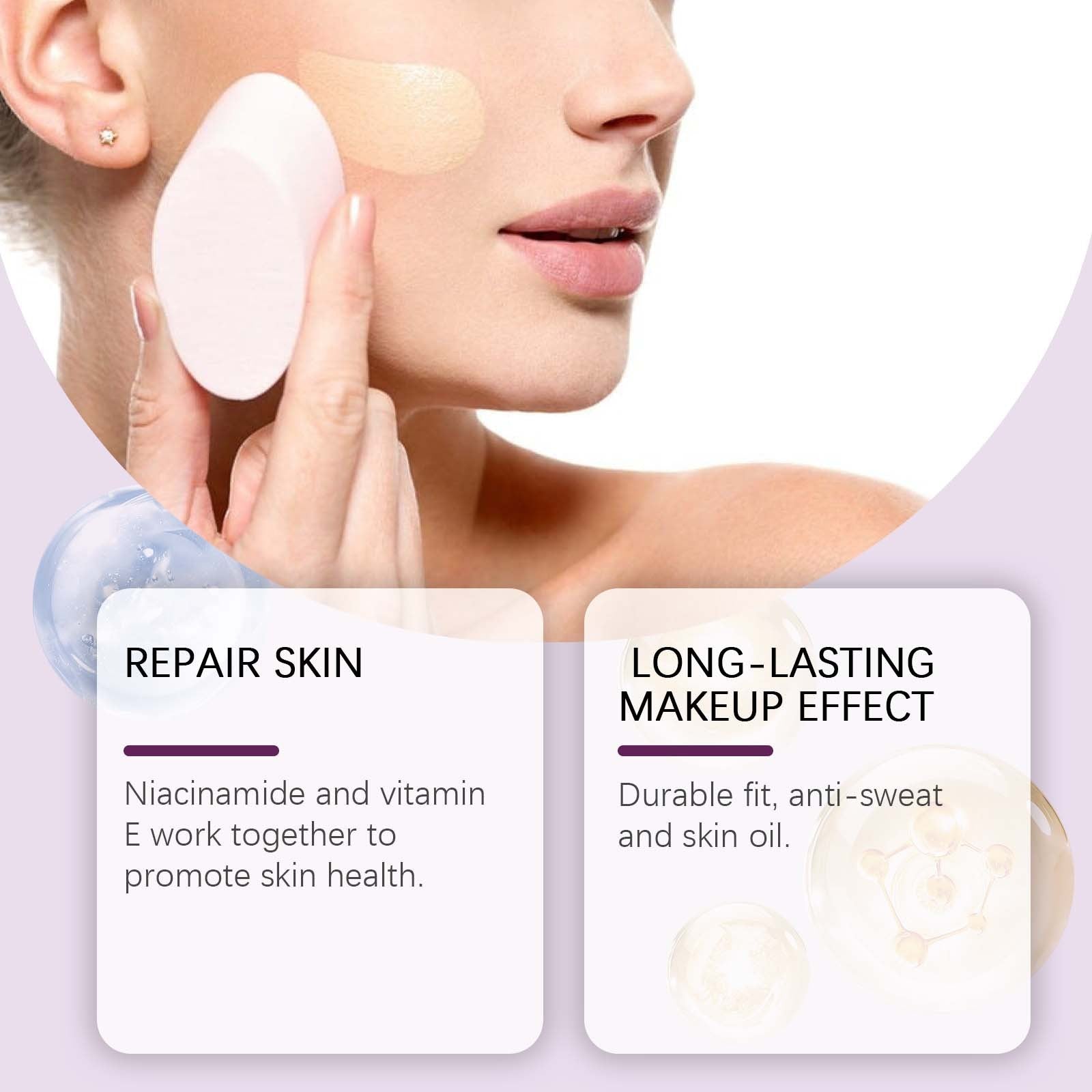 EELHOE Concealing Foundation Brightening Skin Color Without EELHOE COSMETICS