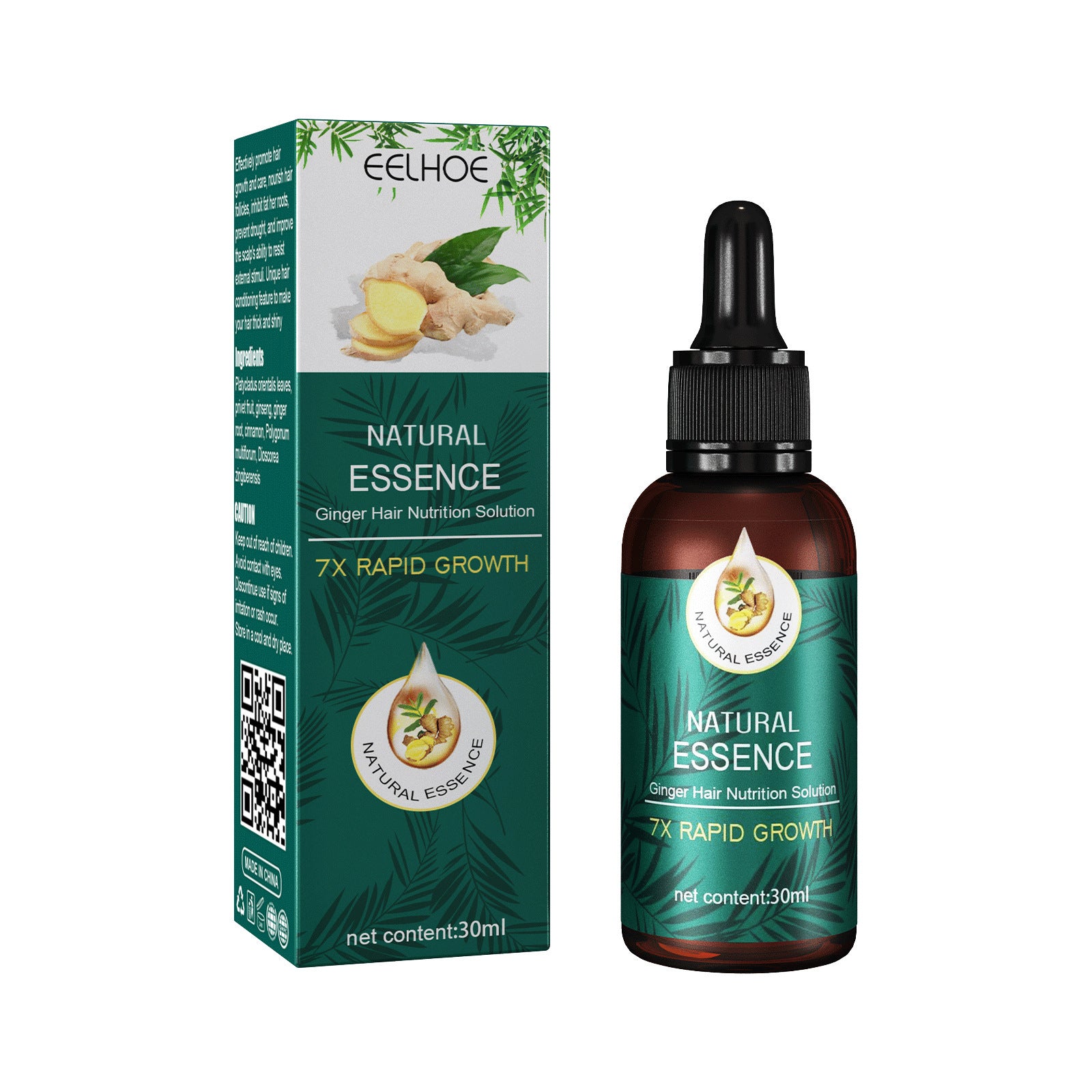 EELHOE Ginger Up Regrow & Repair Hair Nutrition Hair Care Essential Oil 30ml Boxed EELHOE COSMETICS