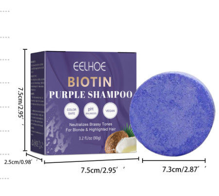 Eelhoe Biotin Purple Shampoo Soap – Scalp Cleansing & Hair Repair for Vibrant, Healthy Hair EELHOE COSMETICS