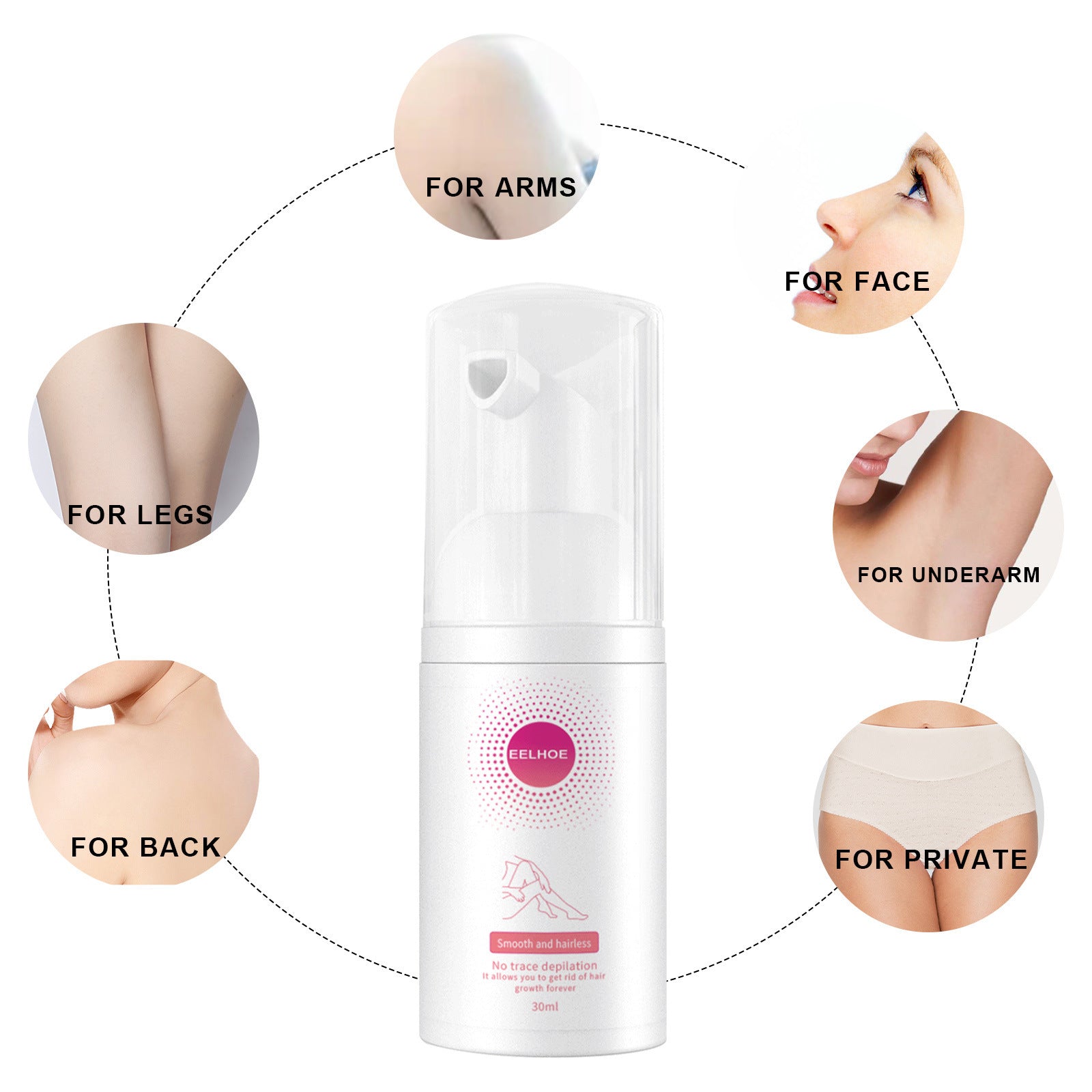EELHOE Honey Spray depilation Hair Removal Spray Removes All Over The Body EELHOE COSMETICS