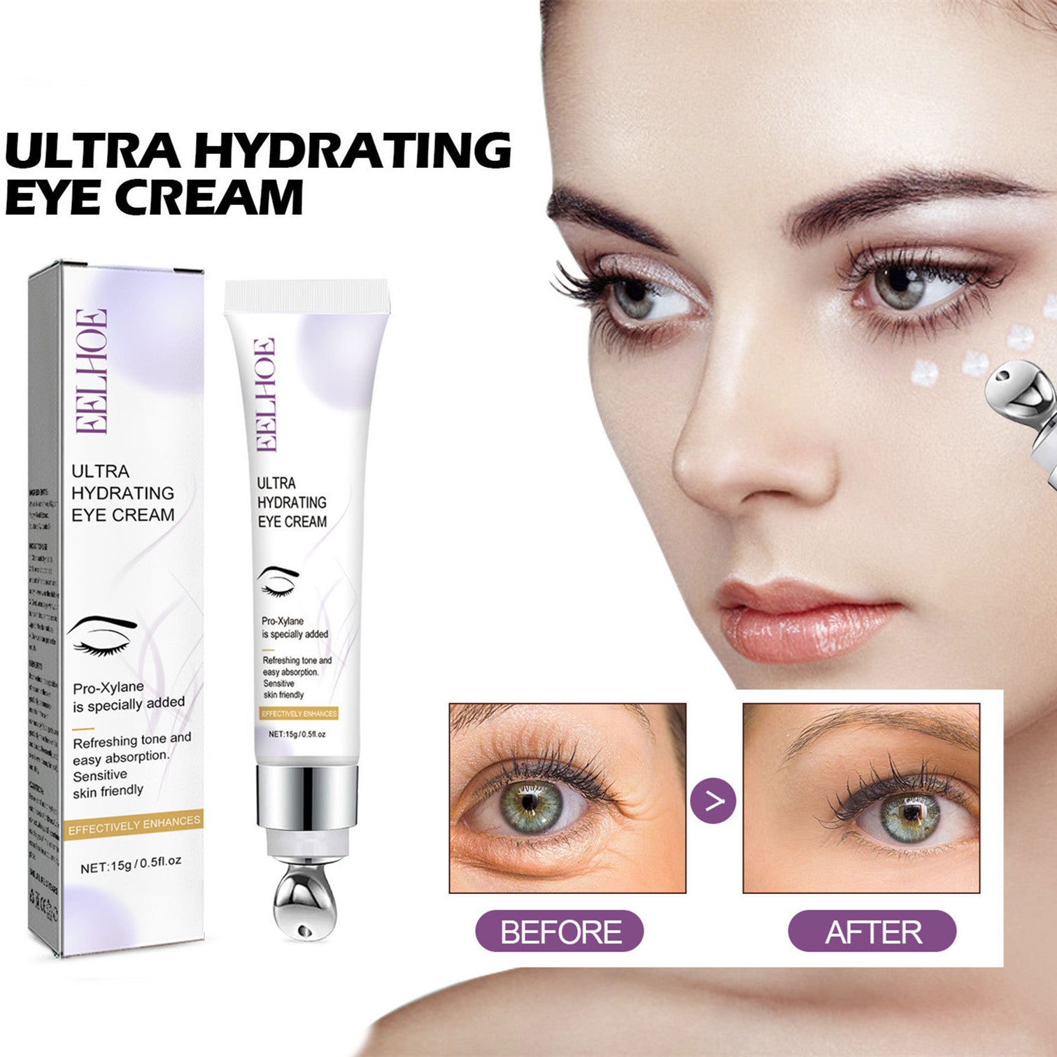 EELHOE Moisturizing Eye Cream – Lighten Eye Bags, Dark Circles, and Revitalize Your Eyes EELHOE COSMETICS