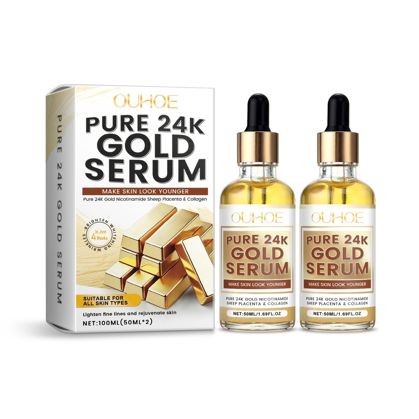 EELHOE Pure 24K Gold Serum – Luxury Glow, Firming & Deep Hydration EELHOE COSMETICS