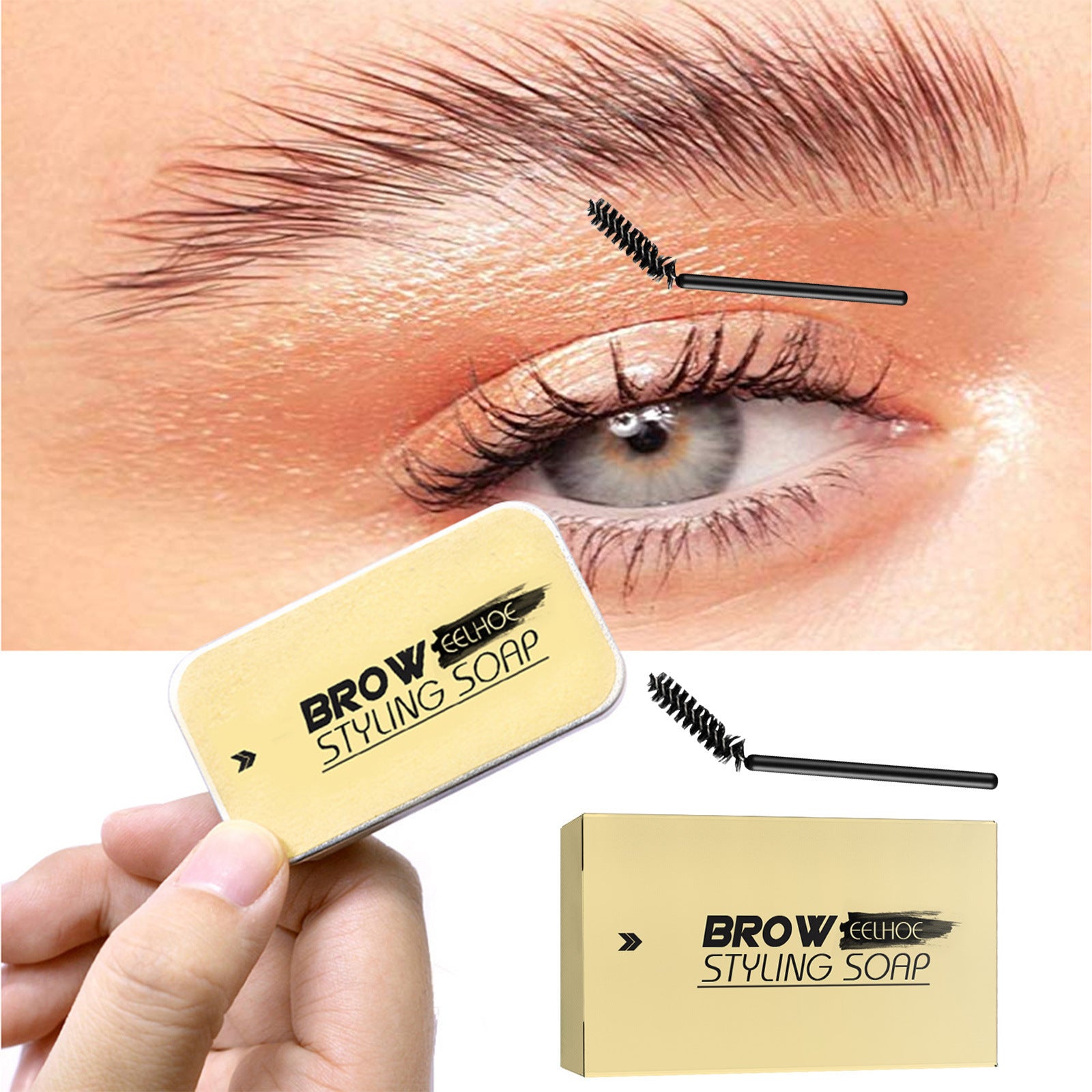 EELHOE Eyebrow styling cream + eyebrow brush EELHOE COSMETICS