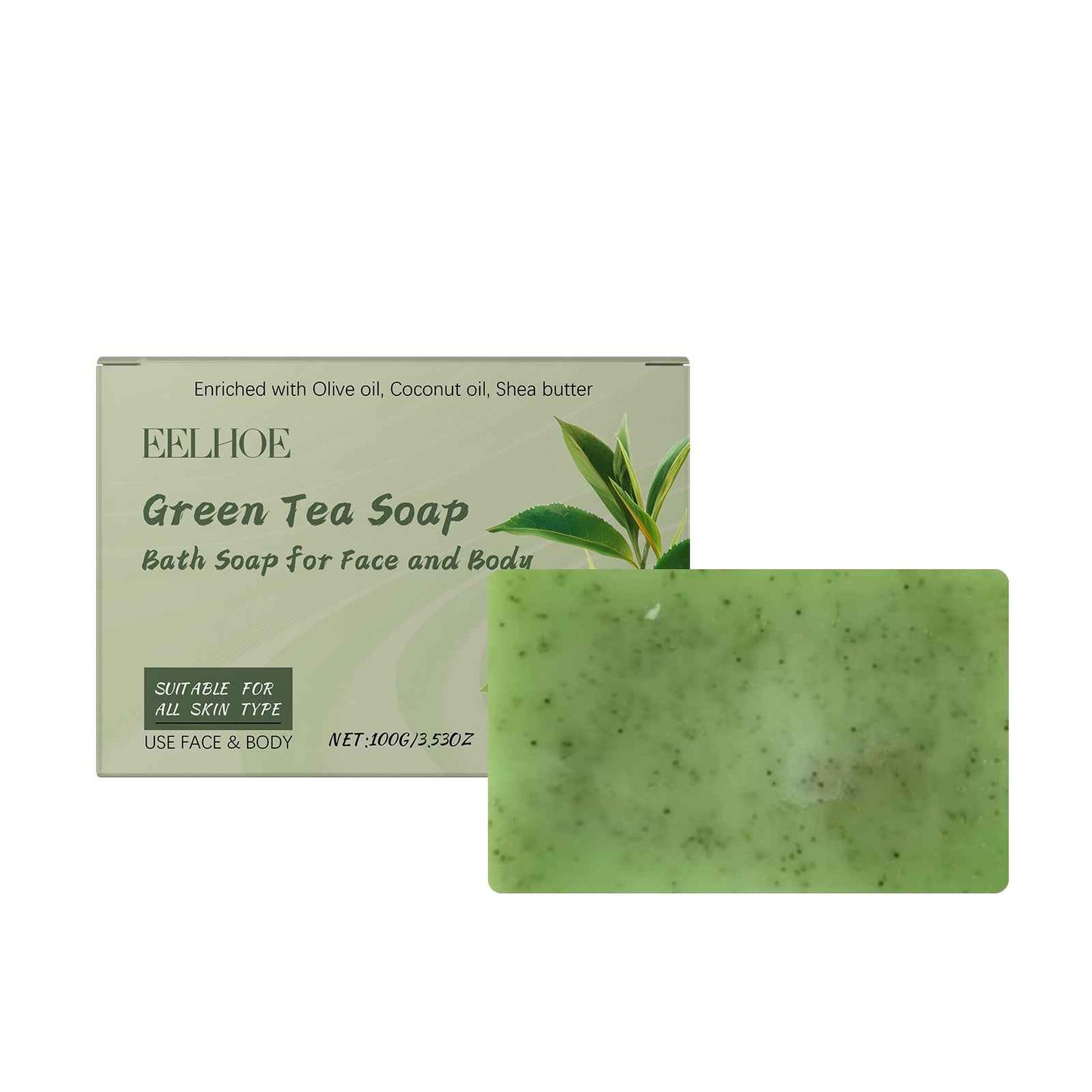 EELHOE Green Tea Bath Soap 100g EELHOE COSMETICS