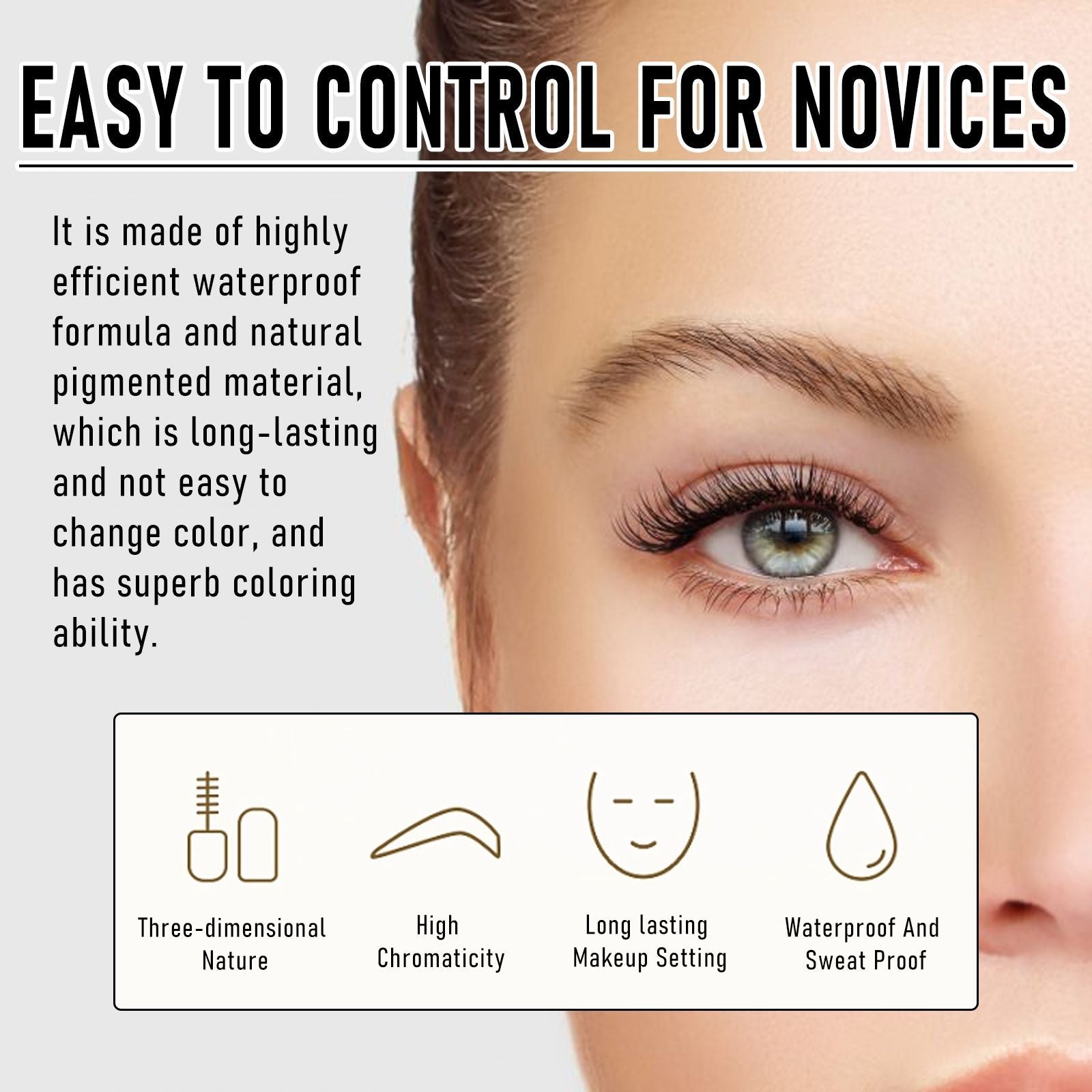 EELHOE Peel-off Eyebrow Dye Gel - Waterproof, Sweat-proof, Smudge-resistant For Creating Natural 3D Volumetric Brows Tattoo Gel EELHOE COSMETICS