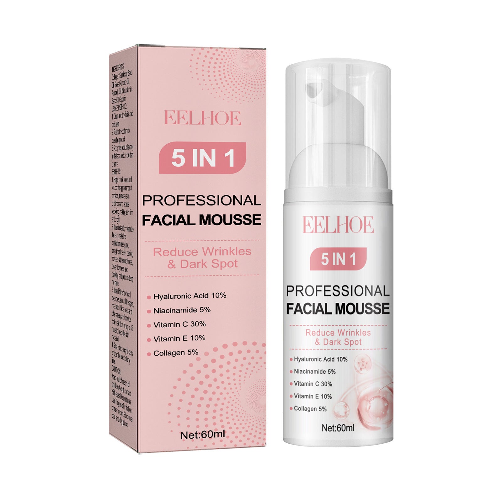 EELHOE Facial Care Gentle Cleansing And Hydrating Moisturizing Skin Repair Firming Cleansing Mousse EELHOE COSMETICS