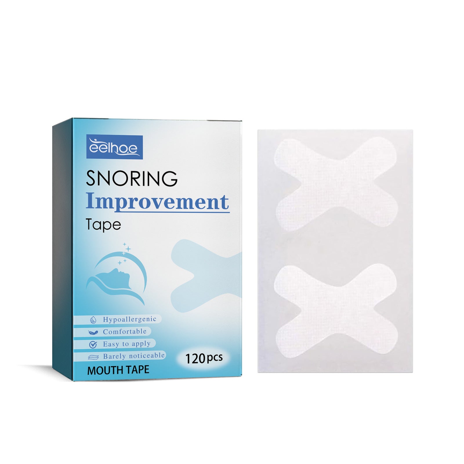 EELHOE Anti-snoring Tape Non-woven Fabric Sealing Paste 120pcs EELHOE COSMETICS