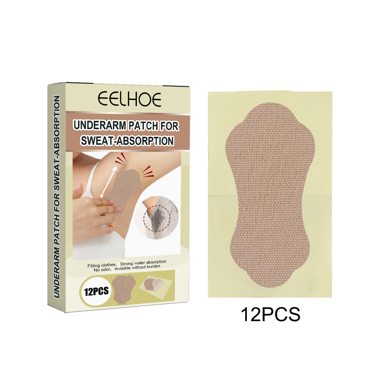 Eelhoe Armpit Sweat deodorant Stick Invisible Durable 12pcsbox EELHOE COSMETICS