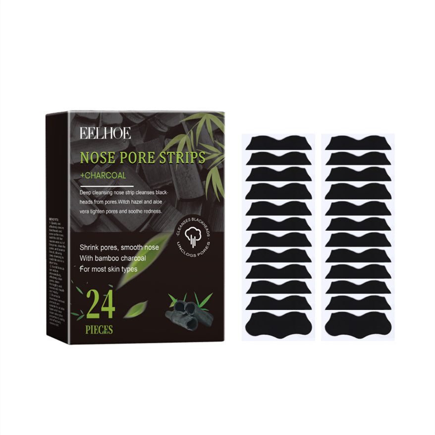 EELHOE Bamboo Charcoal Acne Removal Nose Patch Gently Cleans Pores Black EELHOE COSMETICS