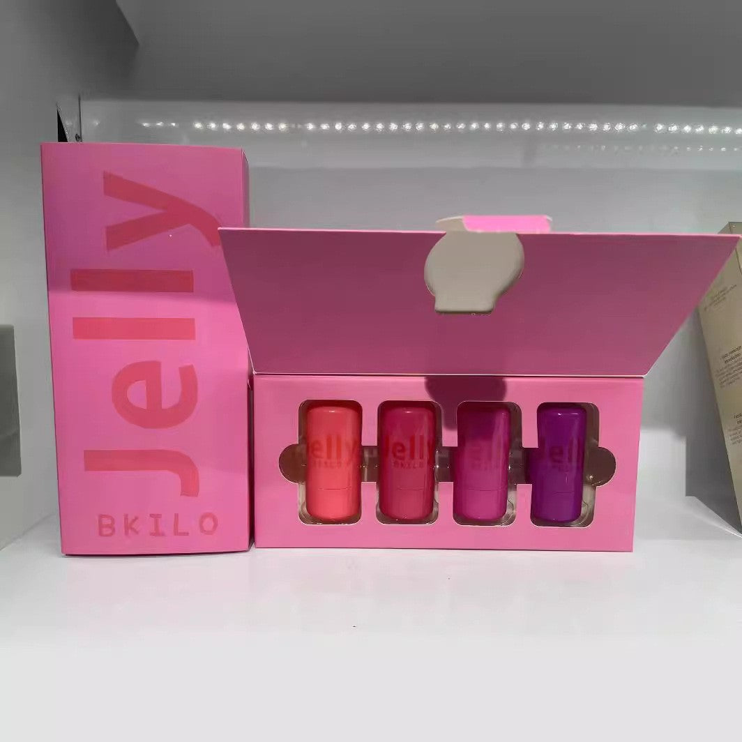 Eelhoe Blush Jelly Lipstick Cream Blush Shimmer Blush Stick B KILO 4pcs set EELHOE COSMETICS