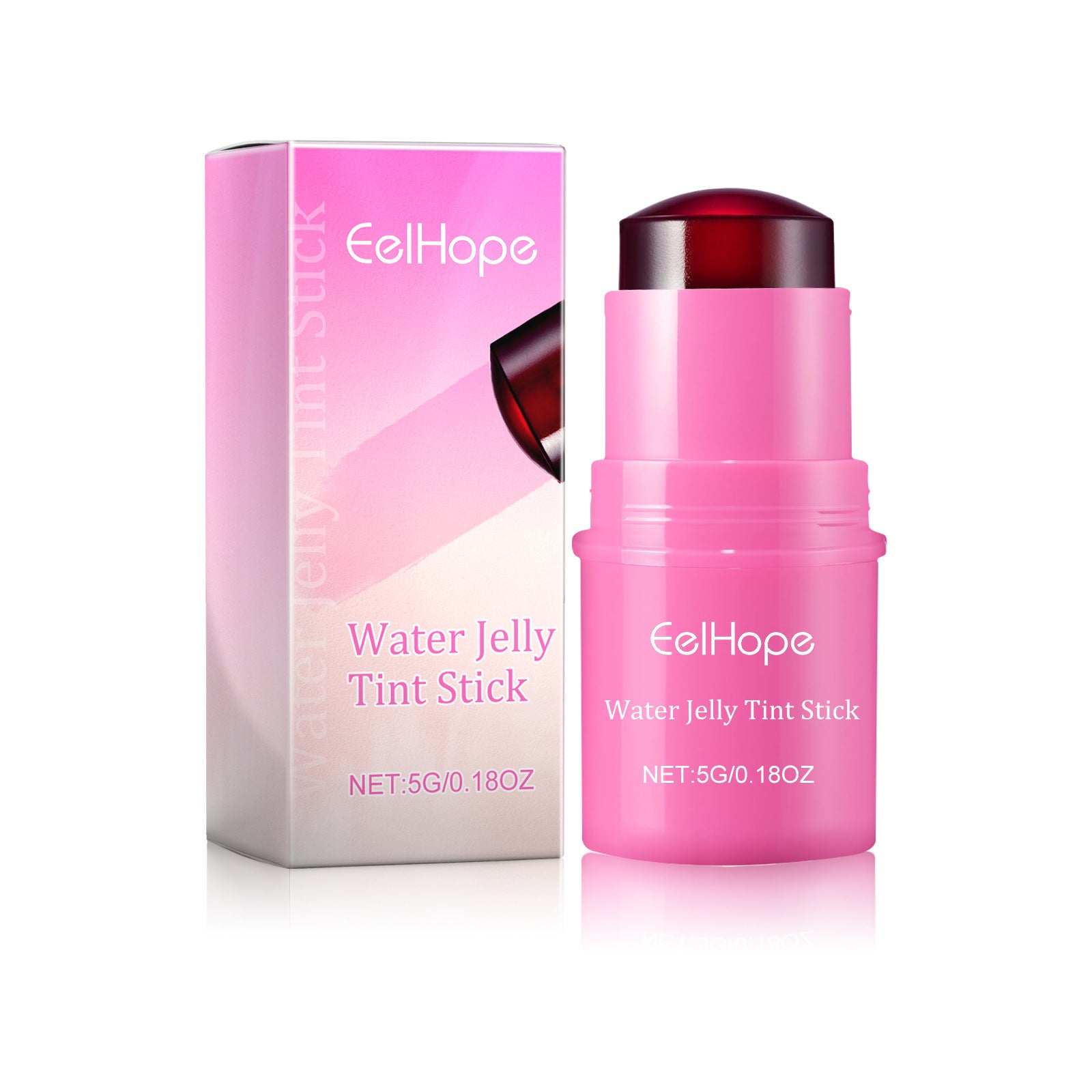 EELHOE Blush Water Jelly Lip Stick Gloss Stick Rose Pink EELHOE COSMETICS