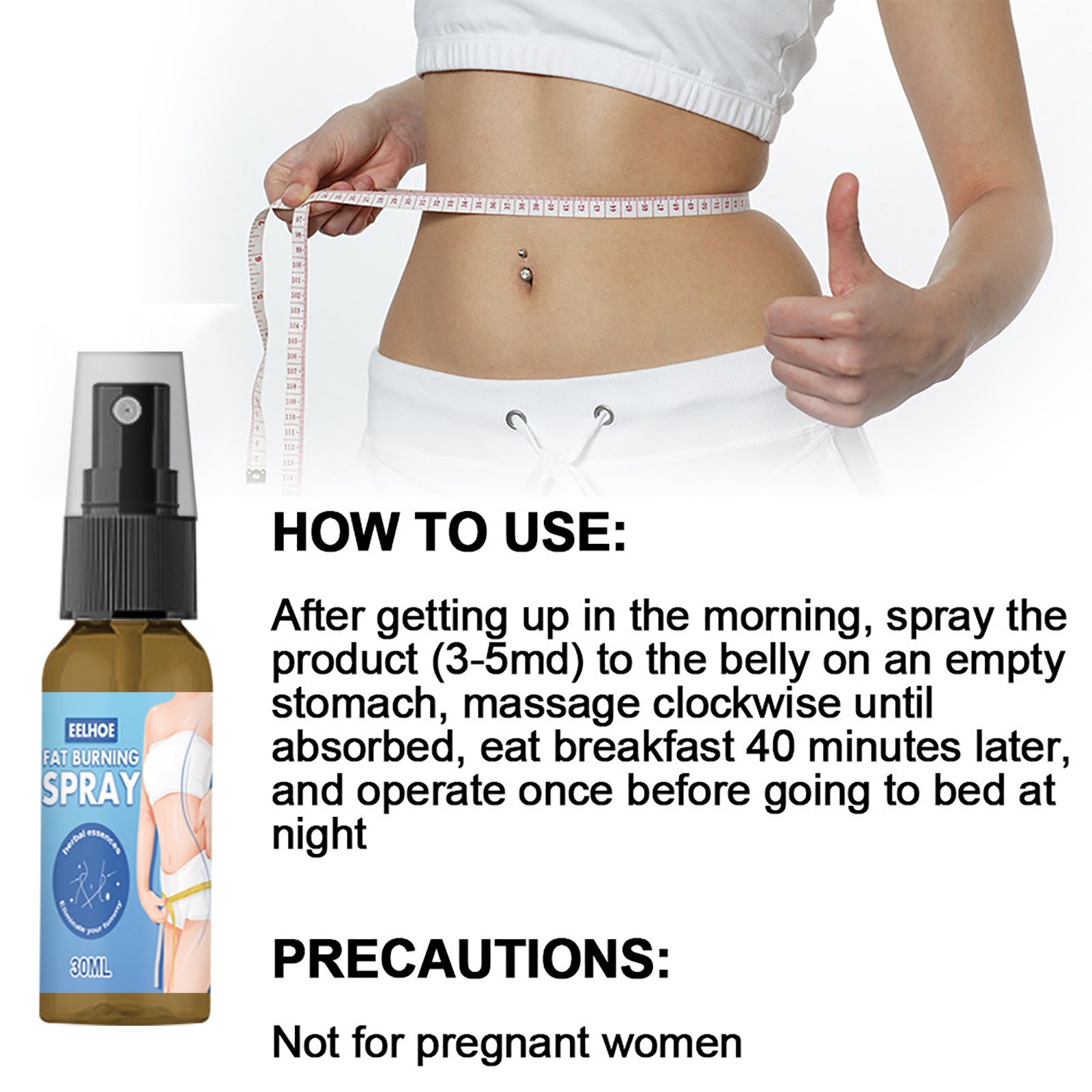 EELHOE Body sculpting spray Full Body Fat Burning Slimming Body Shaping Spray EELHOE COSMETICS