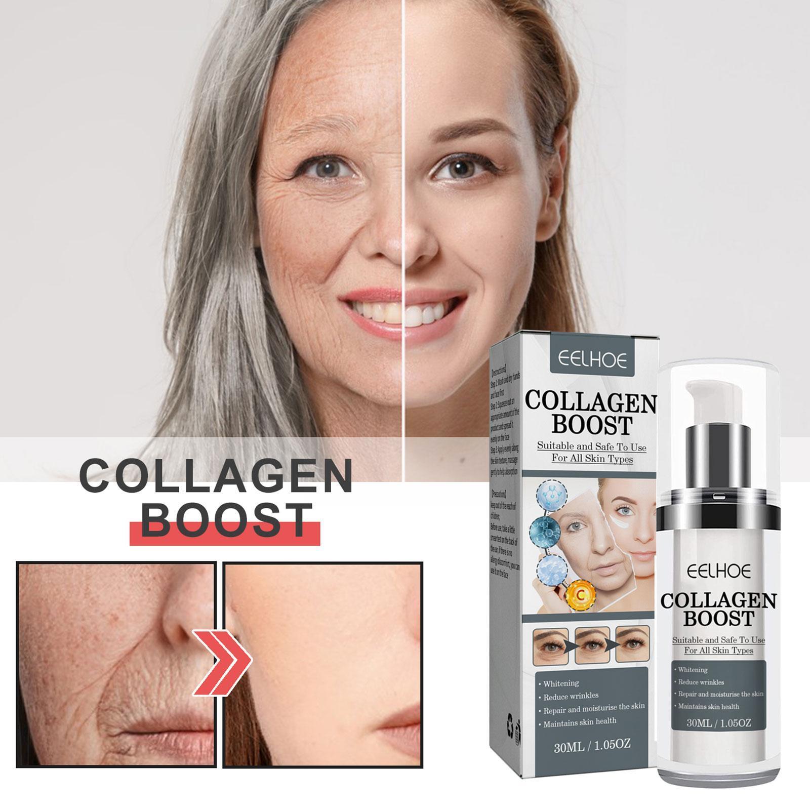 Eelhoe Collagen Boost Anti Wrinkle Cream Tightens Skin 30ml 1PC EELHOE COSMETICS