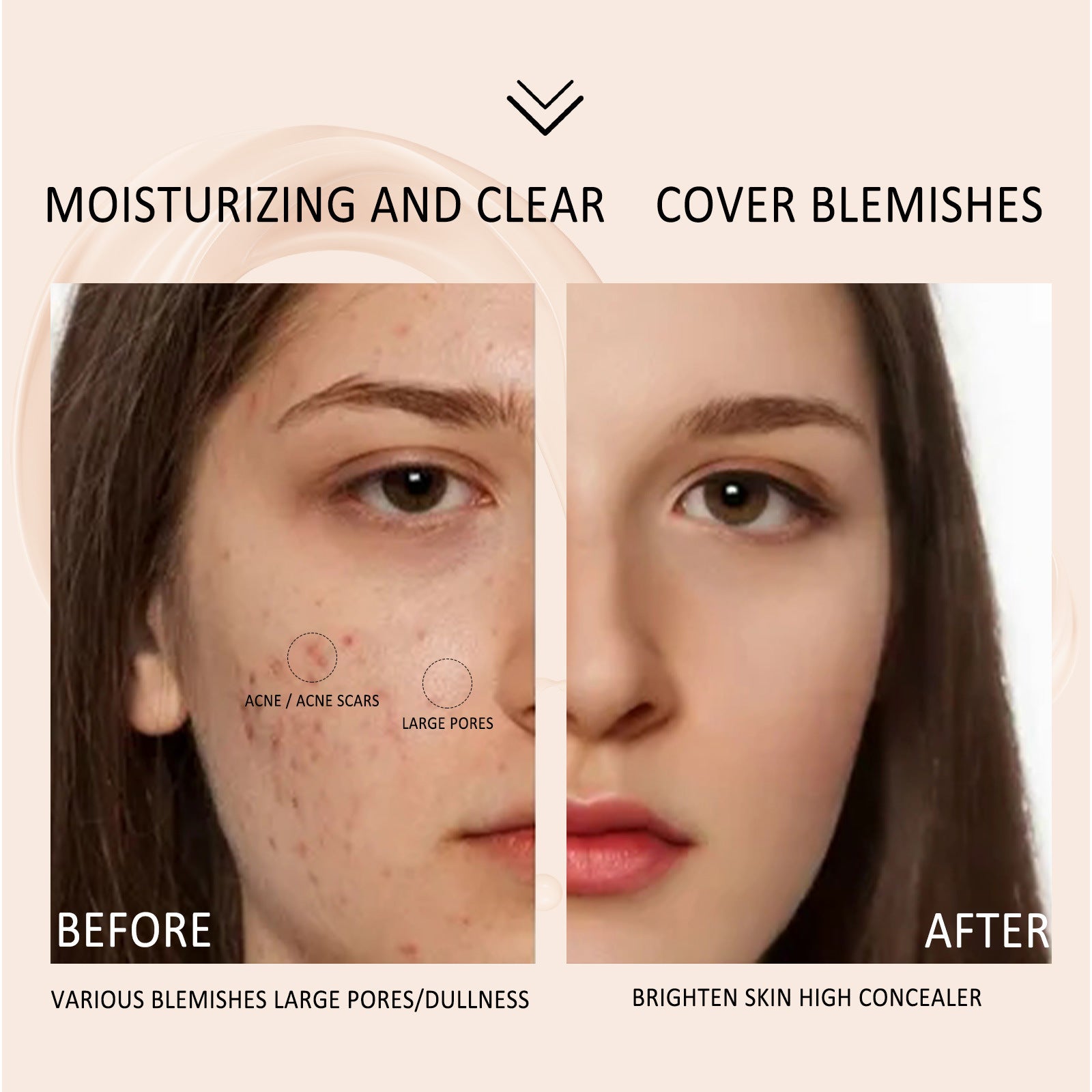 EELHOE Concealer Foundation Liquid Waterproof Oil-proof And Sweat-proof EELHOE COSMETICS