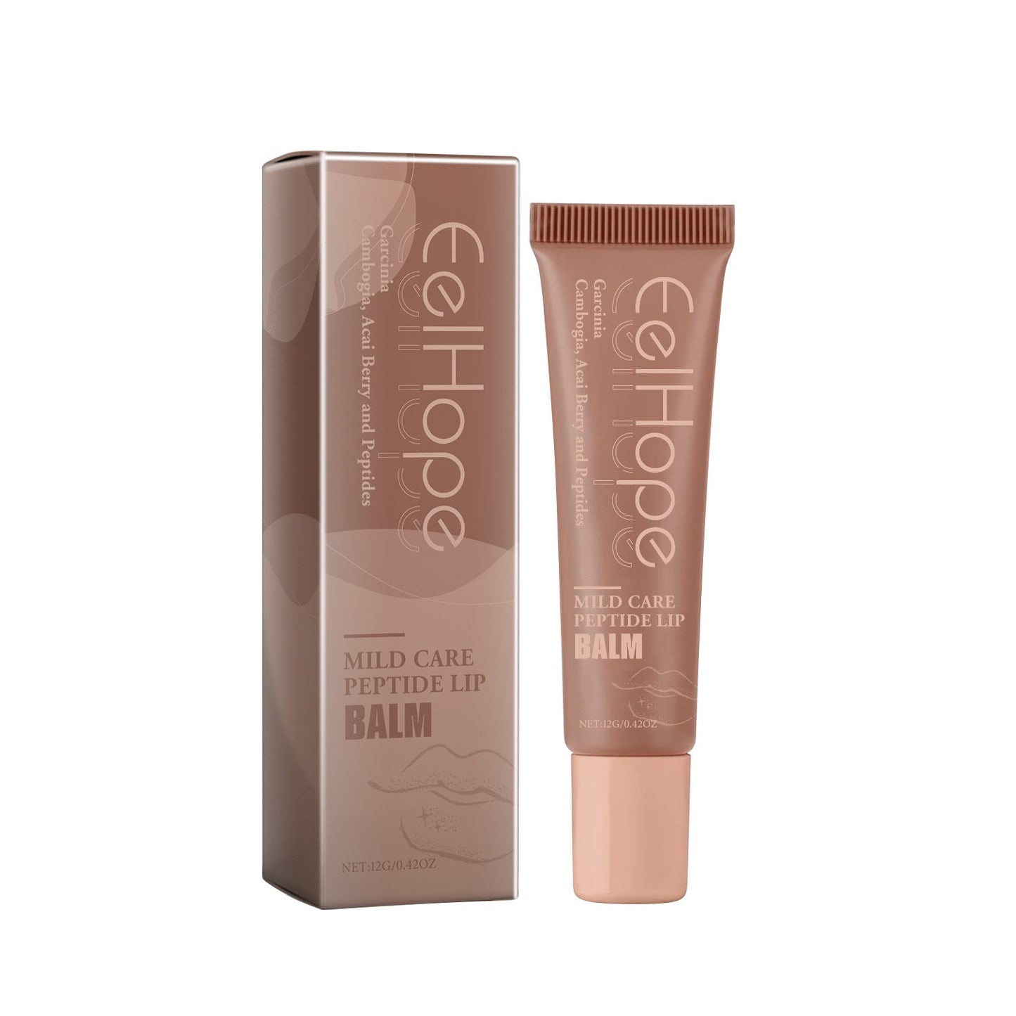 EELHOE Gentle Moisturizing Lip Balm Hydrating Soft Light Brown EELHOE COSMETICS