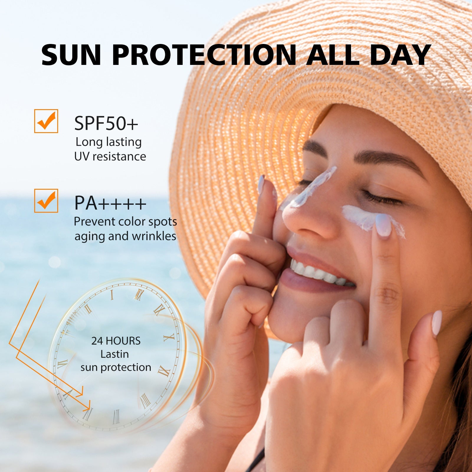 EELHOE Hyaluronic Acid Moisturizing Protective Gel Summer Outdoor Moisturizing Refreshing Not Oily Resist Ultraviolet Rays EELHOE COSMETICS