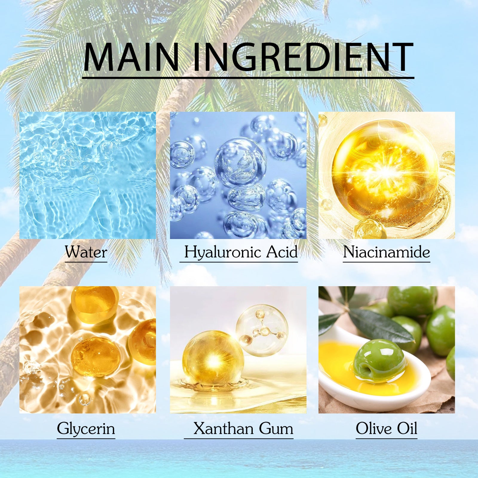 EELHOE Hyaluronic Acid Moisturizing Protective Gel Summer Outdoor Moisturizing Refreshing Not Oily Resist Ultraviolet Rays EELHOE COSMETICS