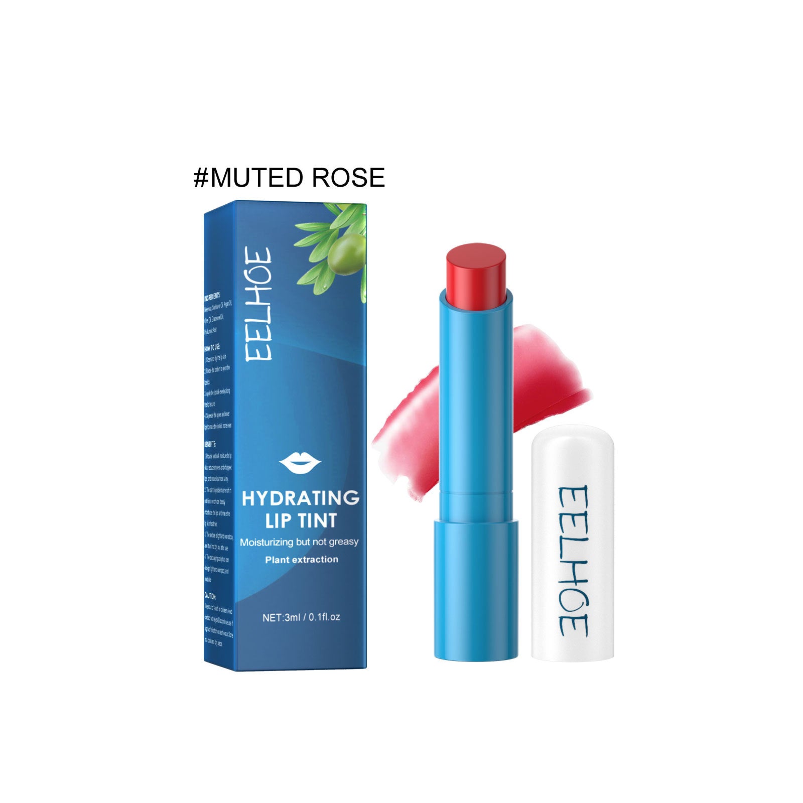 EELHOE Moisturizing Lip Gloss Deep Hydrating Repair Lasting Lip Guard Rose Pink EELHOE COSMETICS