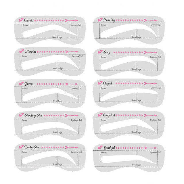 Eelhoe Brow stamp powder Shaping Kit Eye Brow Gel Eyebrow Card 1pc EELHOE COSMETICS
