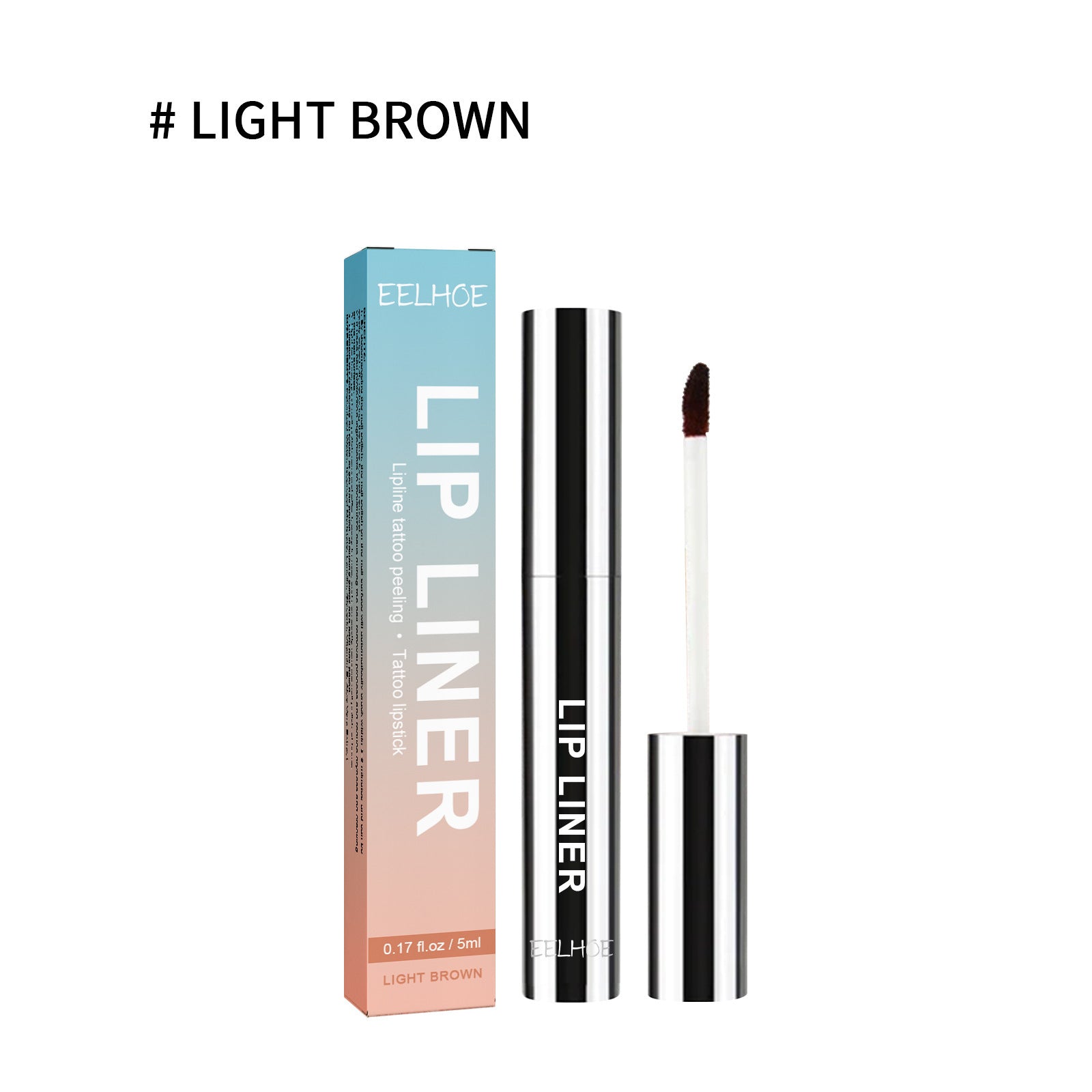 EELHOE Plump lip Stripping Lip Liner Outline Waterproof Light Brown EELHOE COSMETICS