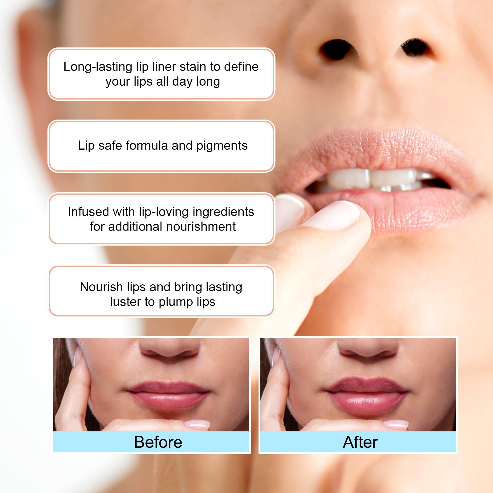 EELHOE Plump lip Stripping Lip Liner Outline Waterproof EELHOE COSMETICS