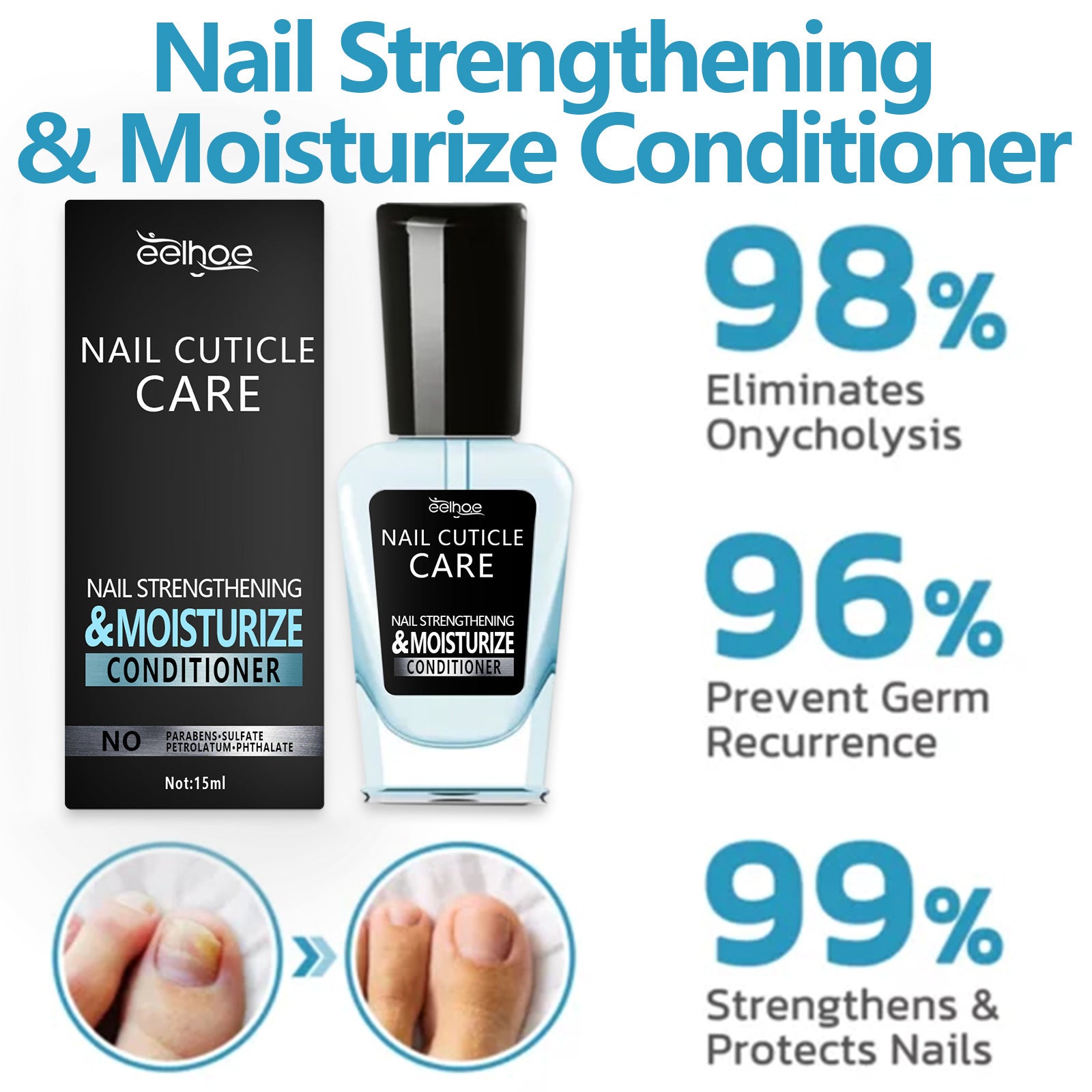 Eelhoe Repair Hand And Foot Cleaning Nail Brightening Care Solution EELHOE COSMETICS