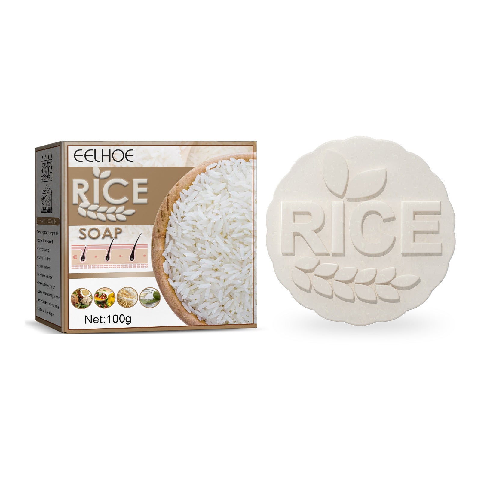 EELHOE Rice Hair Growth Anti-Dropping Shampoo Cleaning For Rice Lush EELHOE COSMETICS